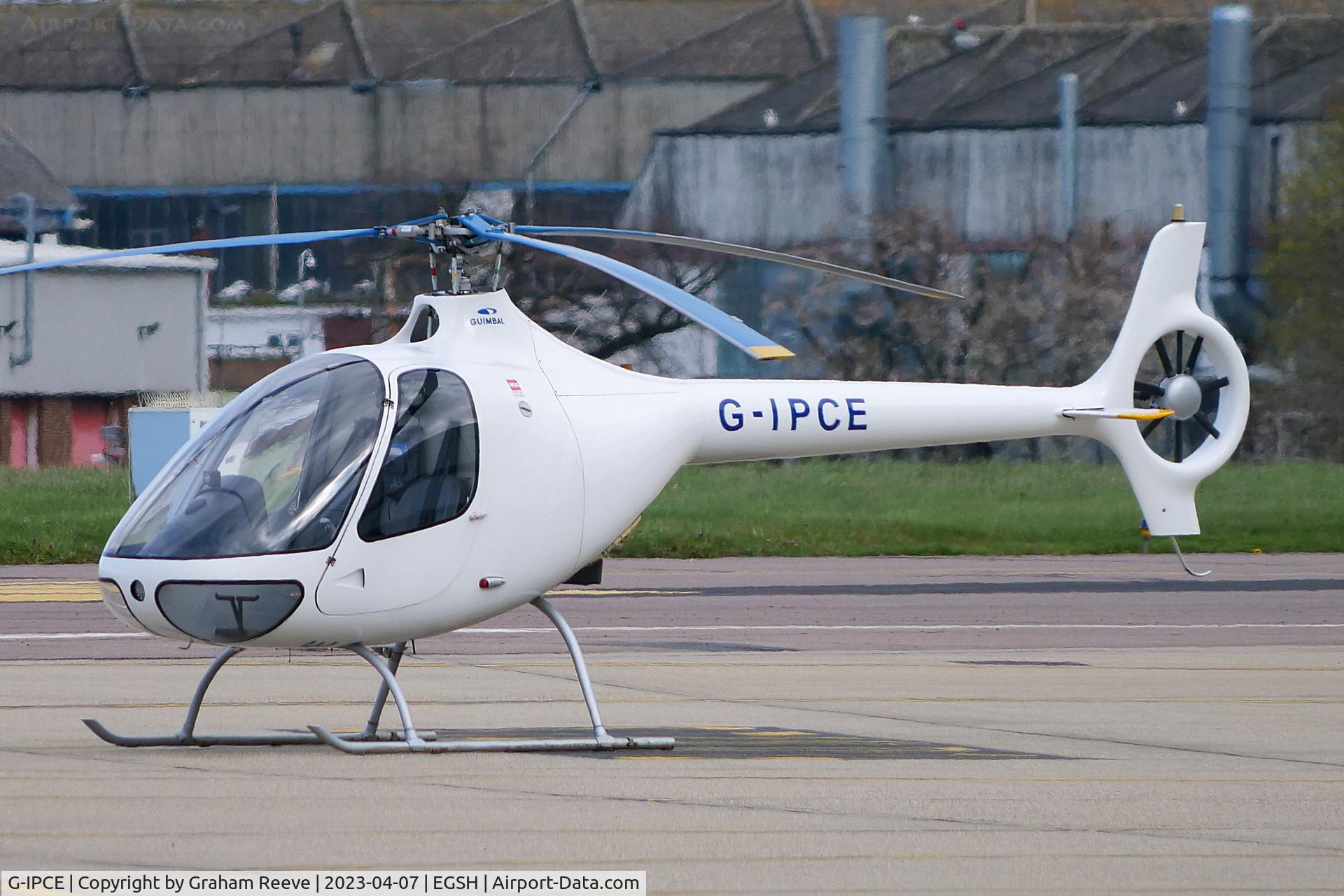 G-IPCE, 2011 Guimbal Cabri G2 C/N 1027, On the ground at Norwich.