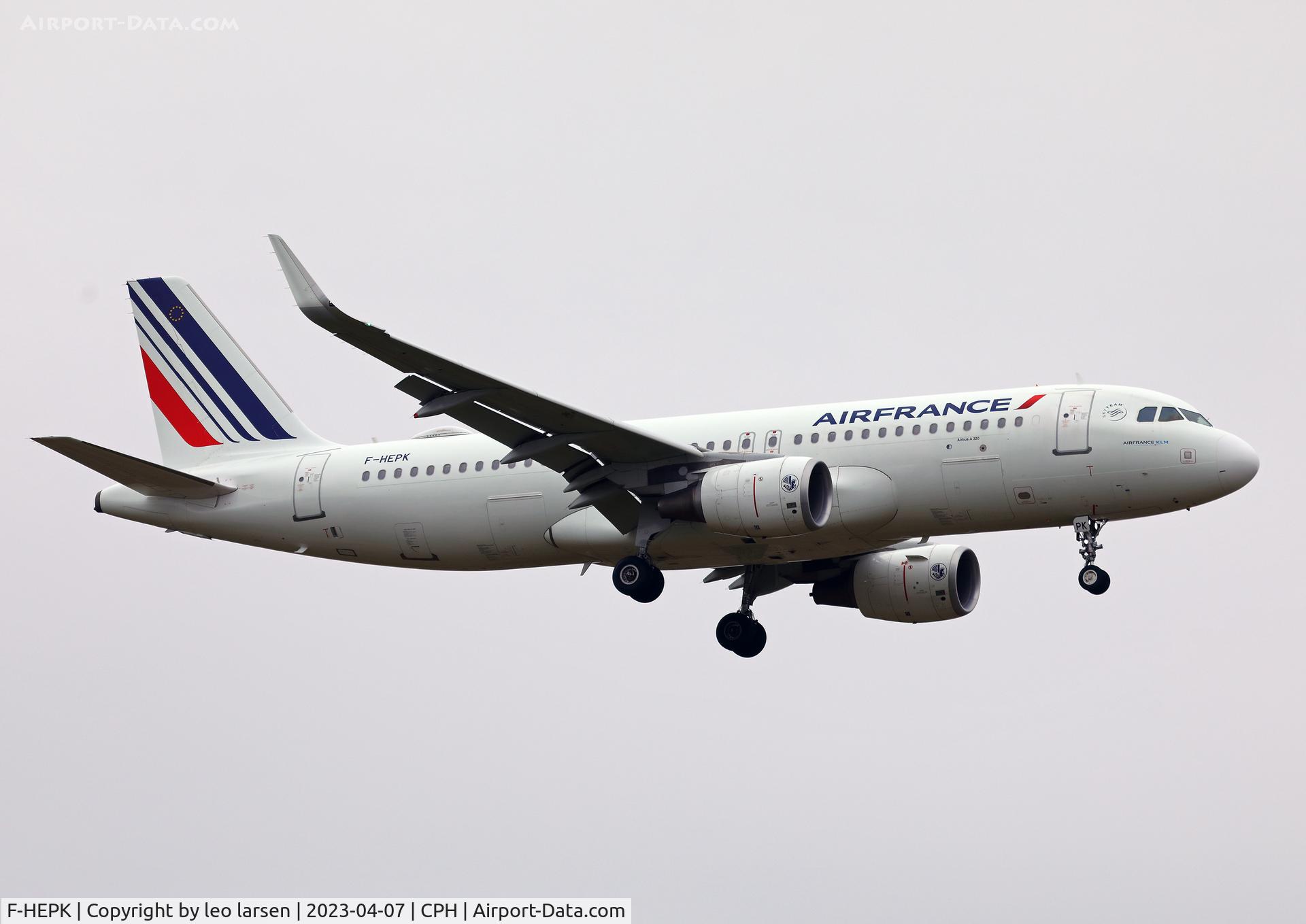 F-HEPK, 2018 Airbus A320-214 C/N 8127, Copenhagen 7.4.2023