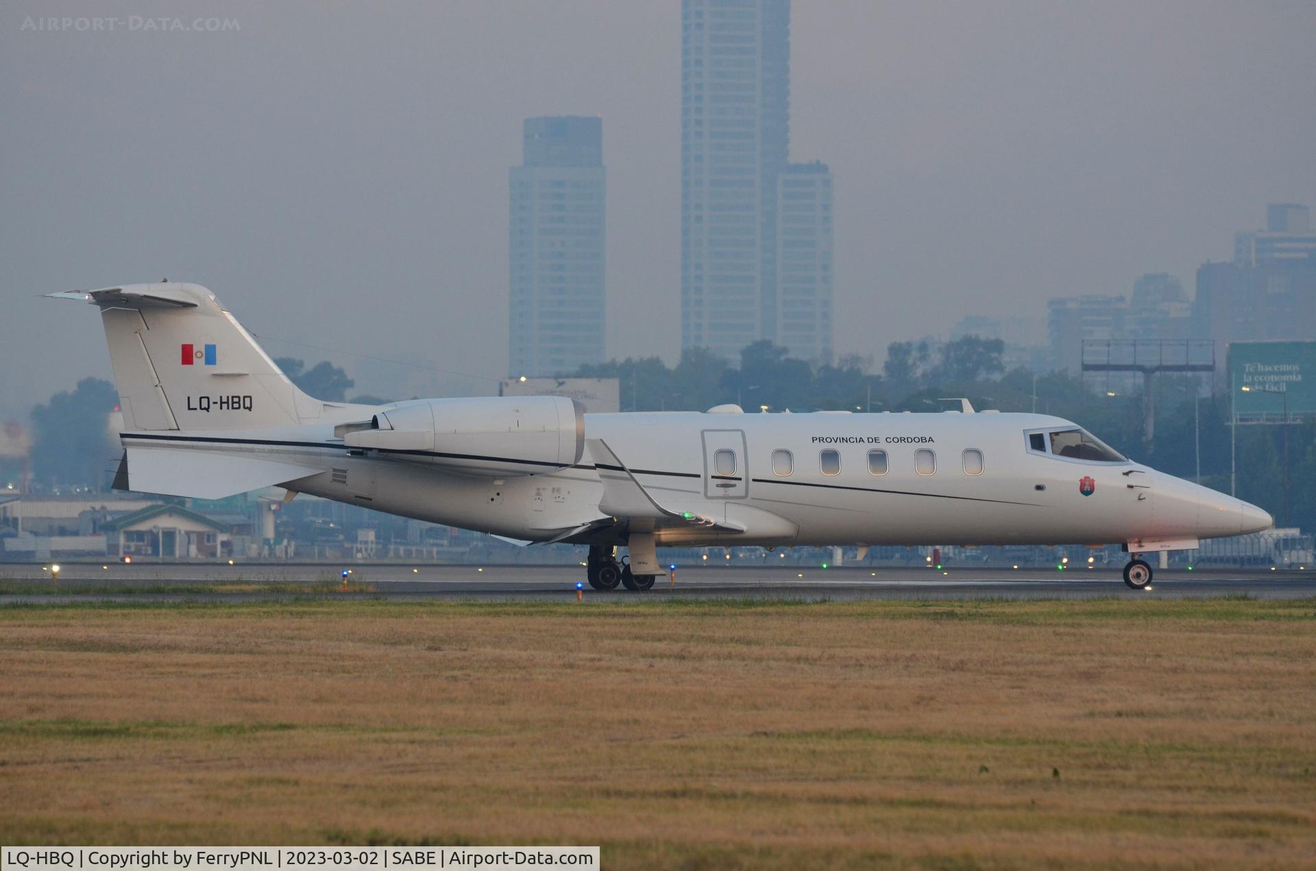 LQ-HBQ, 2013 Learjet 60 C/N 60-426, Departure of provincial Lear 60