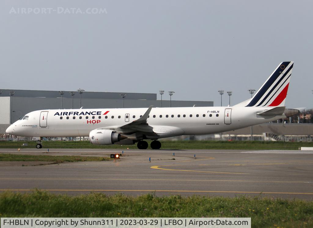 F-HBLN, 2019 Embraer 190STD (ERJ-190-100STD) C/N 19000769, Ready for departure rwy 14L... Air France c/s
