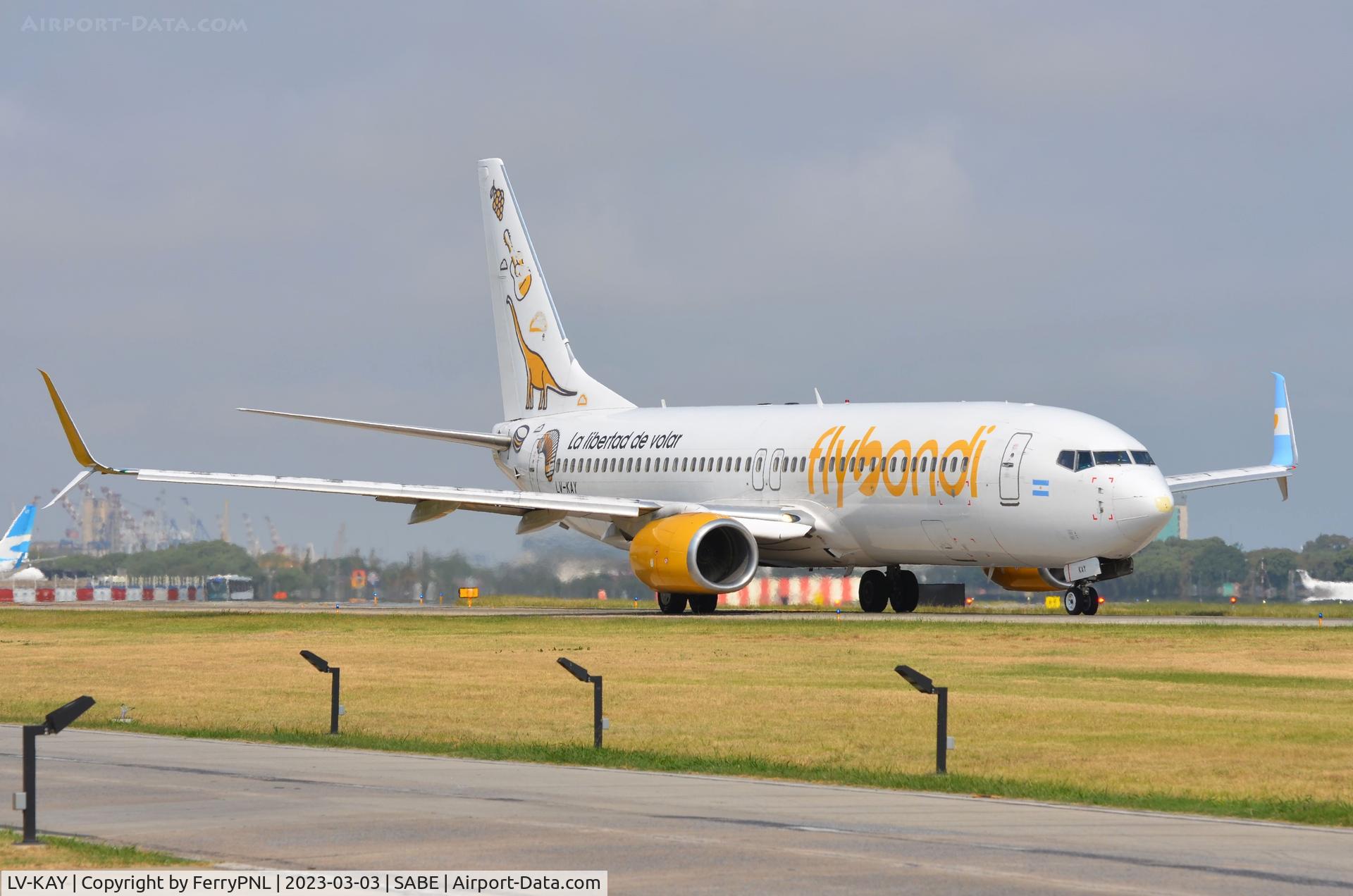 LV-KAY, 2006 Boeing 737-8Q8 C/N 30701, Flybondi B738 for departure