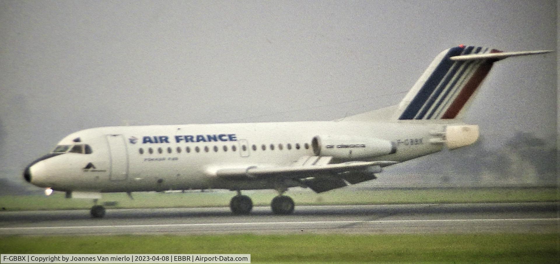 F-GBBX, 1971 Fokker F.28-1000 Fellowship C/N 11027, Slide scan