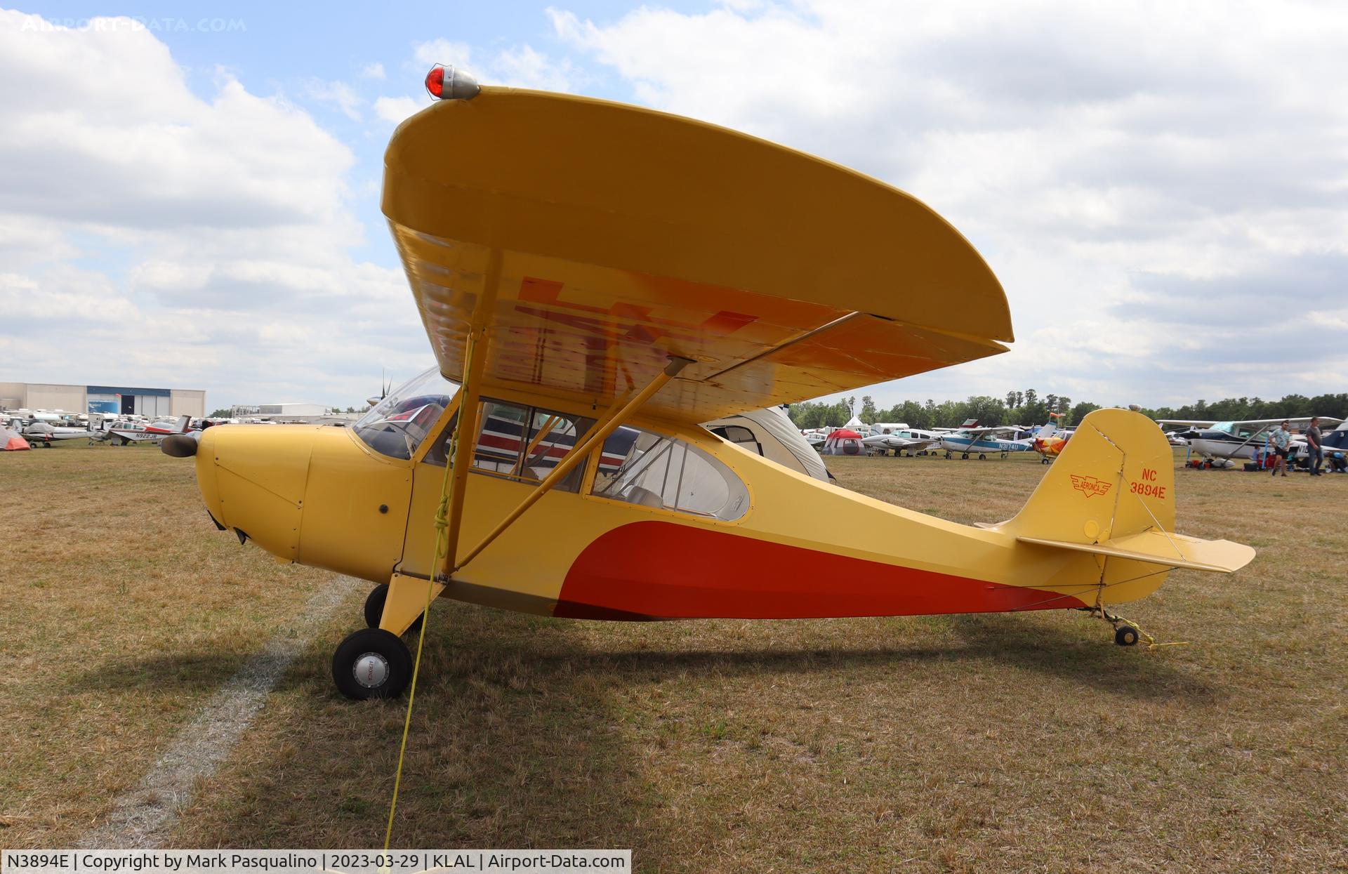 N3894E, 1947 Champion 7AC C/N 7AC-7111, Aeronca 7AC