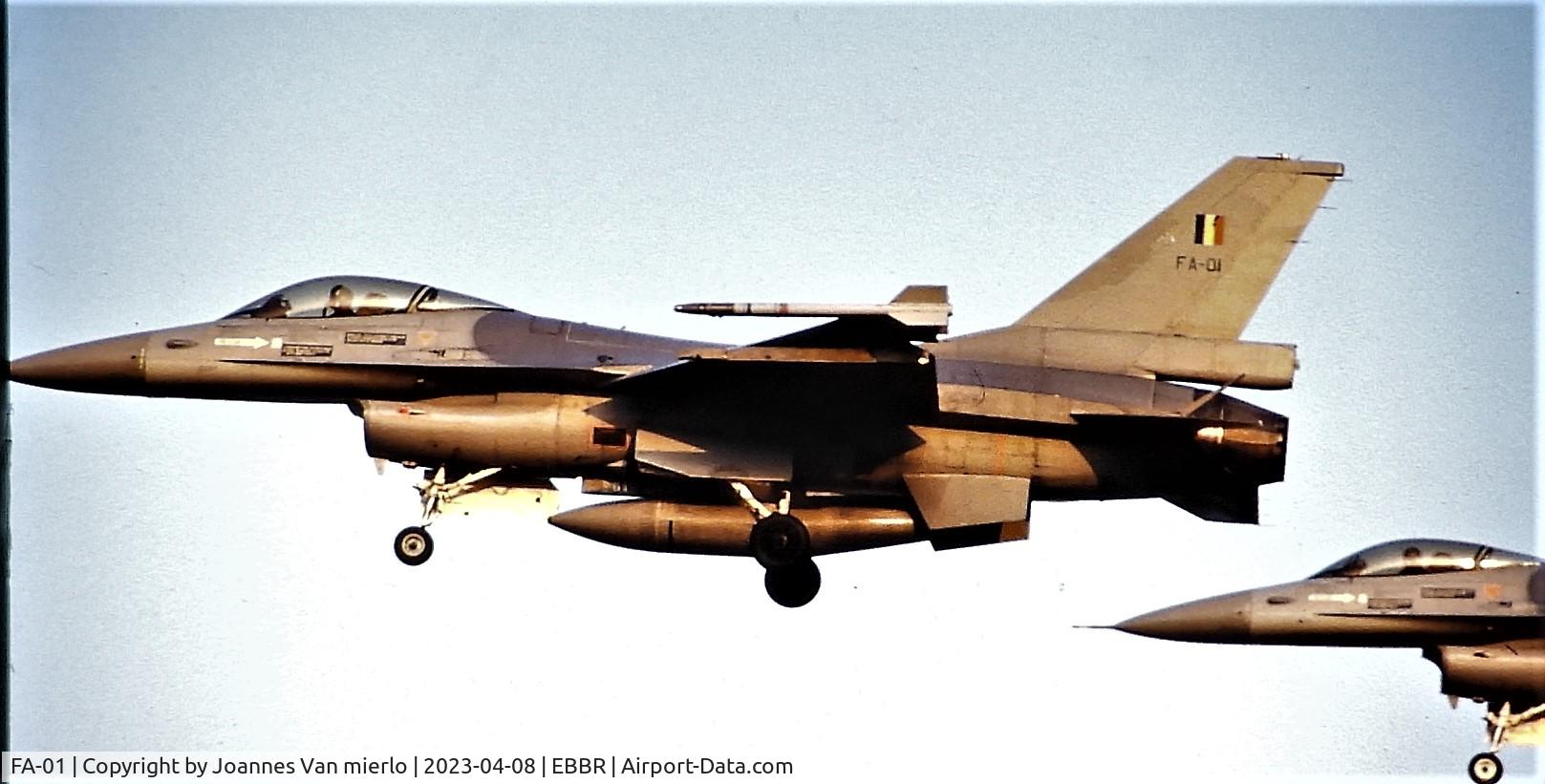 FA-01, 1978 SABCA F-16A Fighting Falcon C/N 6H-1, Slide scan
