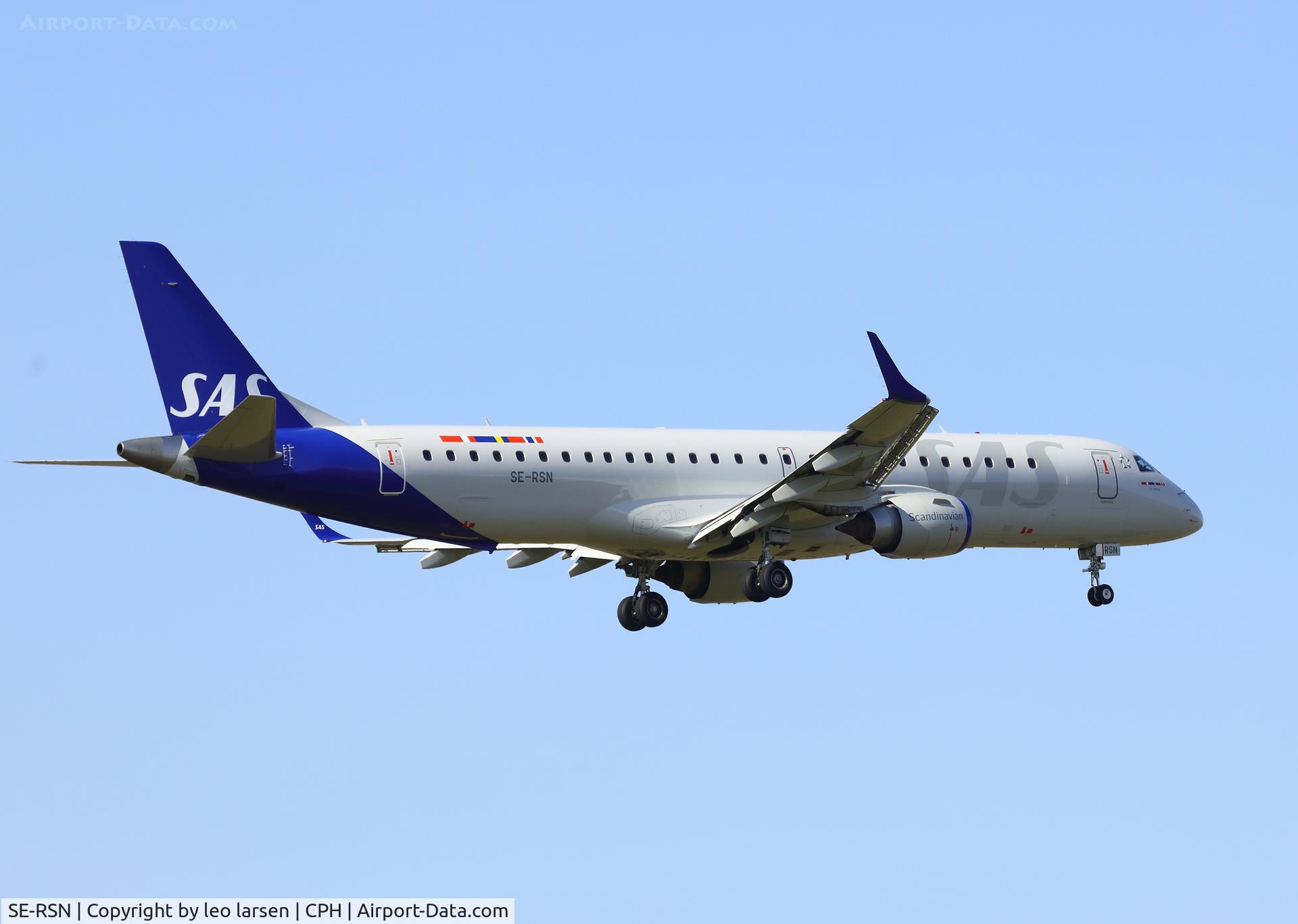 SE-RSN, 2007 Embraer 195LR (ERJ-190-200LR) C/N 19000155, Copenhagen 8.4.2023