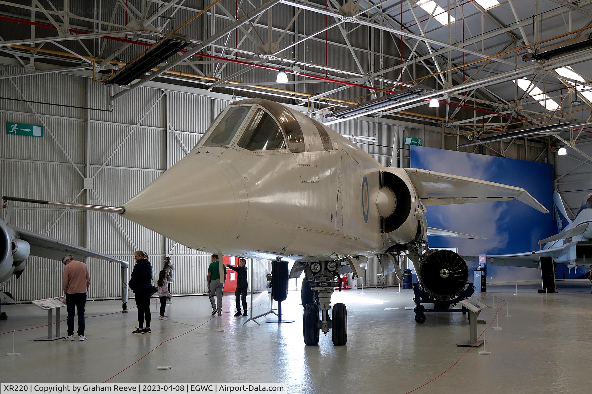 XR220, BAC TSR-2 C/N XO-2, On display at the RAF Museum, Cosford.