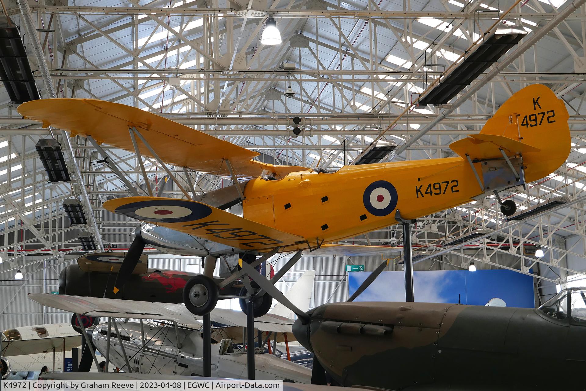 K4972, 1935 Hawker Hart Trainer II C/N 4261, On display at the RAF Museum, Cosford.