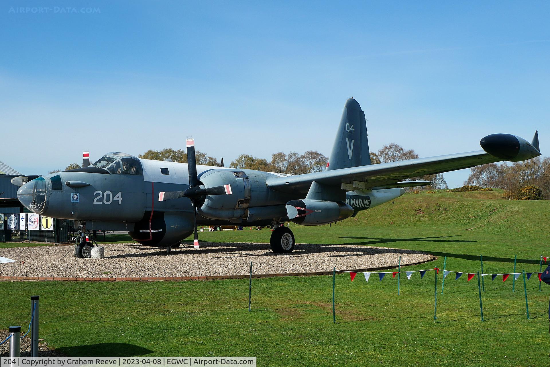 204, Lockheed SP-2H Neptune C/N 726-7251, On display at the RAF Museum, Cosford.