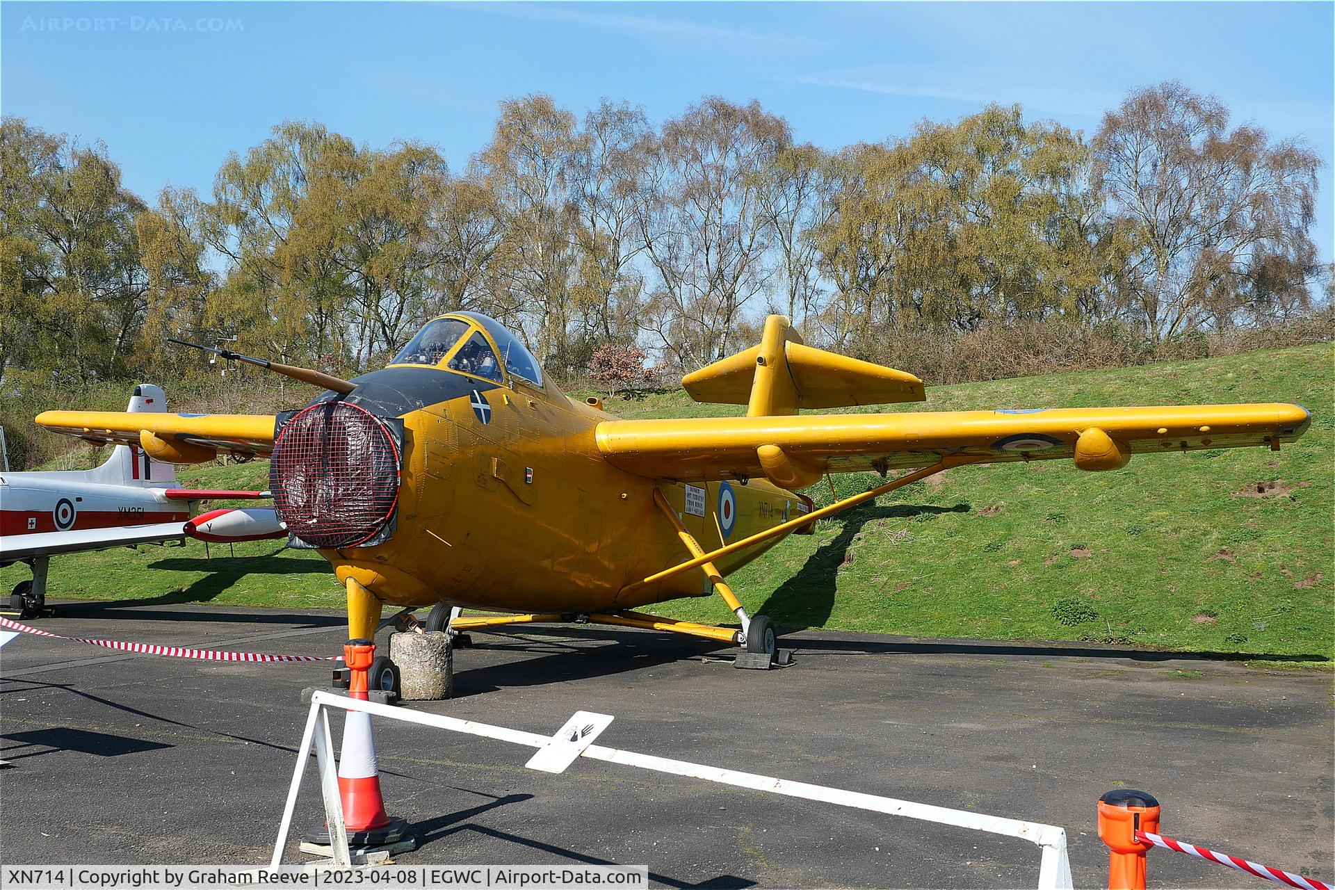 XN714, 1963 Hunting H.126 C/N H1-1, On display at the RAF Museum, Cosford.