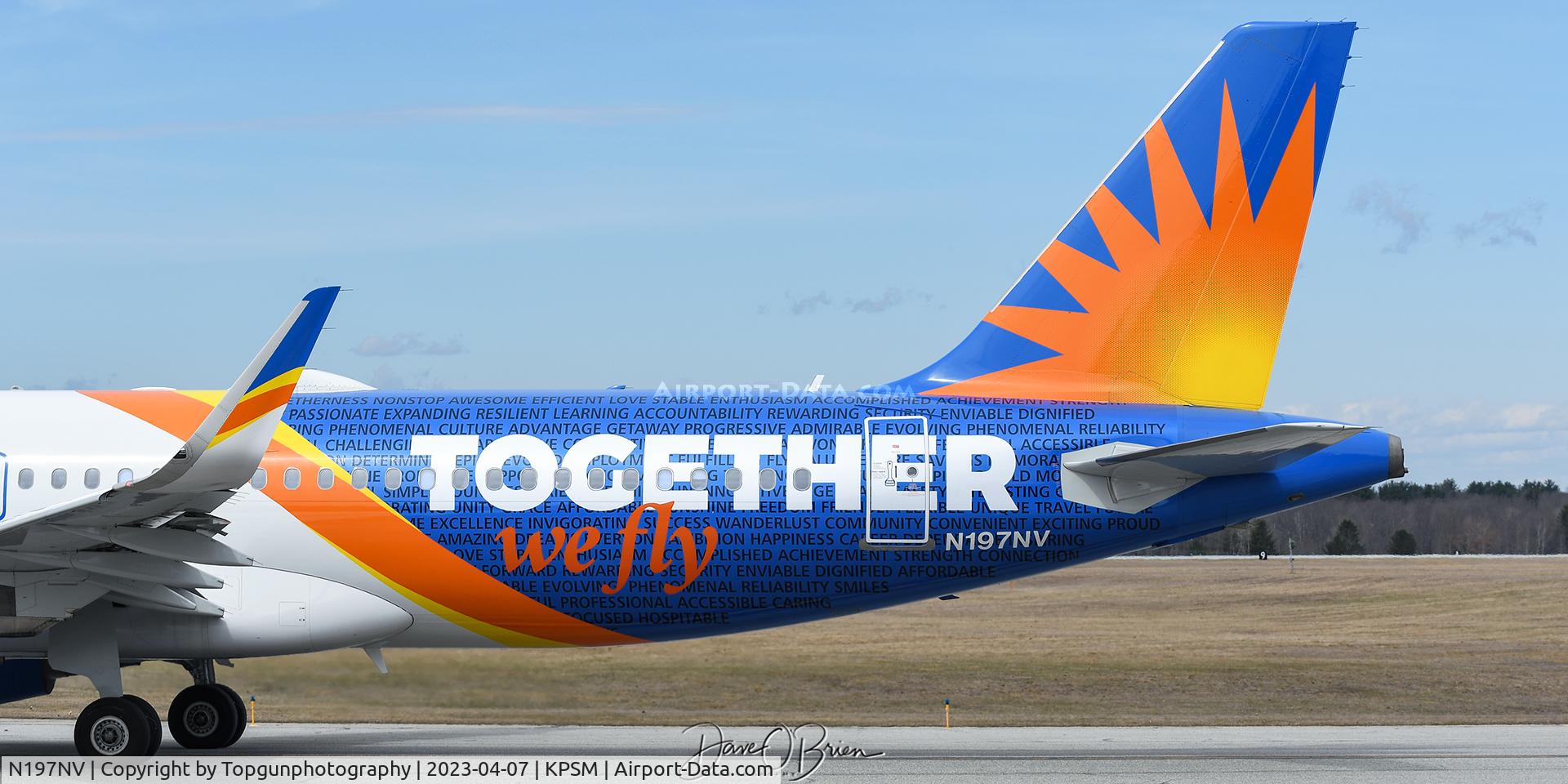 N197NV, 2016 Airbus A320-200 C/N 7063, Special Livery for Allegiant heading to Sanford FL
