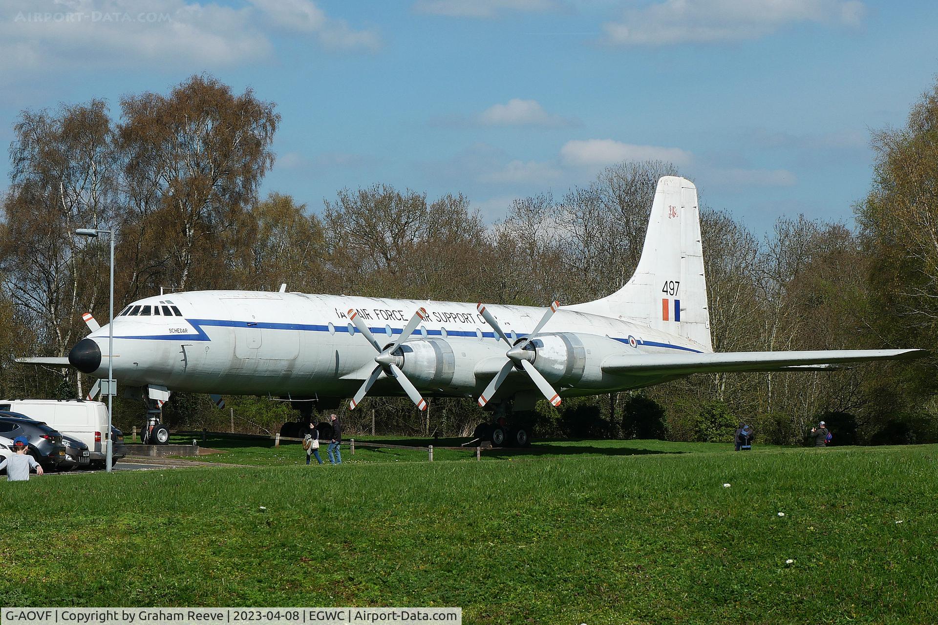G-AOVF, 1958 Bristol 175 Britannia 312F C/N 13237, On display at the RAF Museum, Cosford.