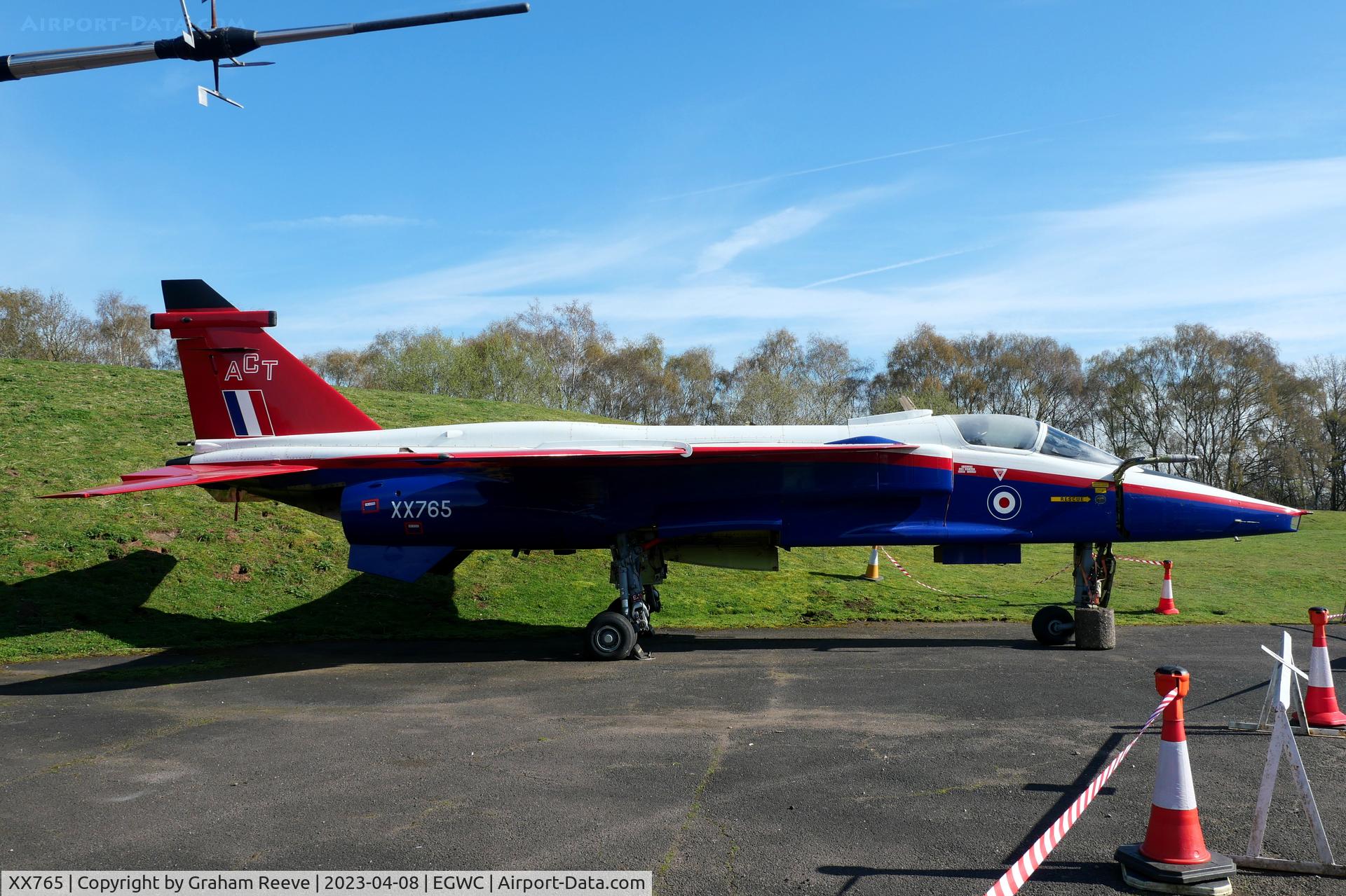 XX765, 1975 Sepecat Jaguar GR.3A C/N S.62, On display at the RAF Museum, Cosford.