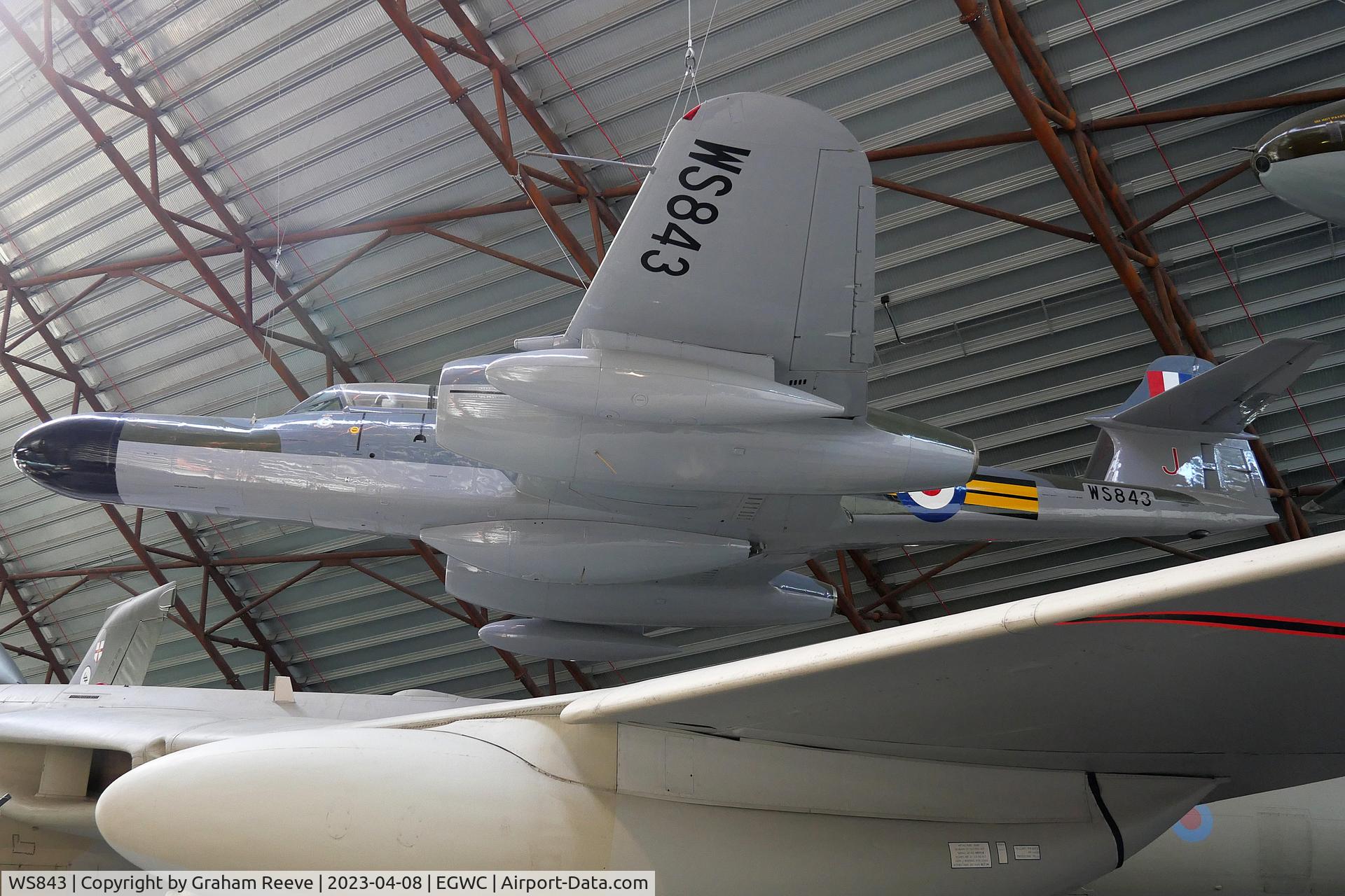WS843, Gloster Meteor NF(T).14 C/N Not found WS843, On display at the RAF Museum, Cosford.