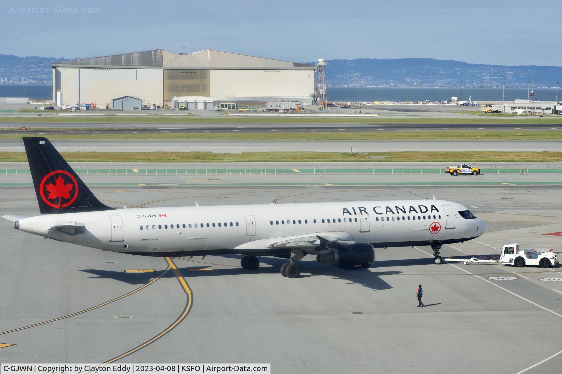C-GJWN, 2002 Airbus A321-211 C/N 1783, SFO 2023.