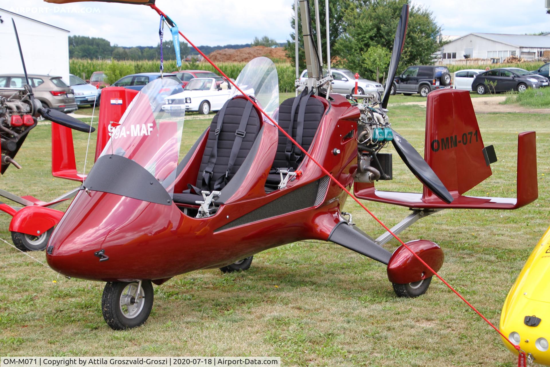 OM-M071, 2012 Halley Apollo Gyro AG1 C/N 260912, Becsehely, Mura Airport. Mura Cup 2020, Hungary