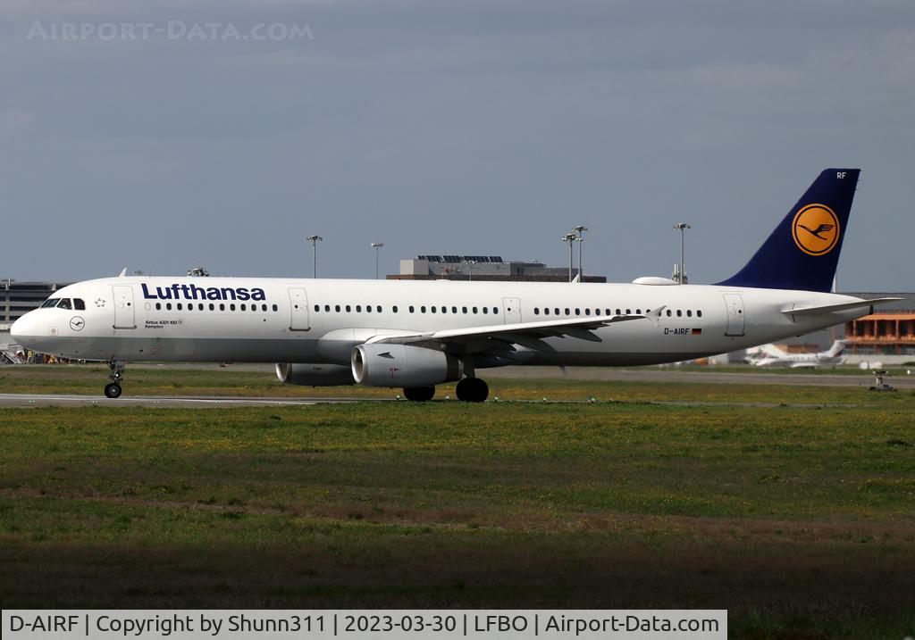 D-AIRF, 1994 Airbus A321-131 C/N 0493, Lining up rwy 32R for departure...
