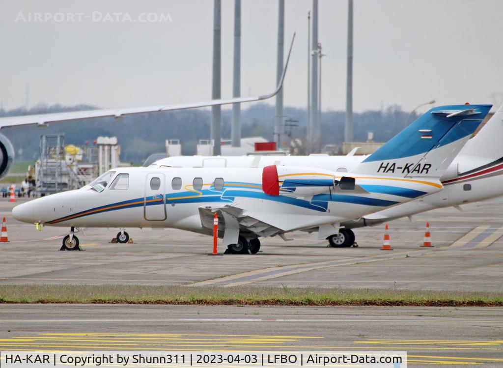 HA-KAR, 1993 Cessna 525 CitationJet C/N 525-0016, Parked at the General Aviation area...