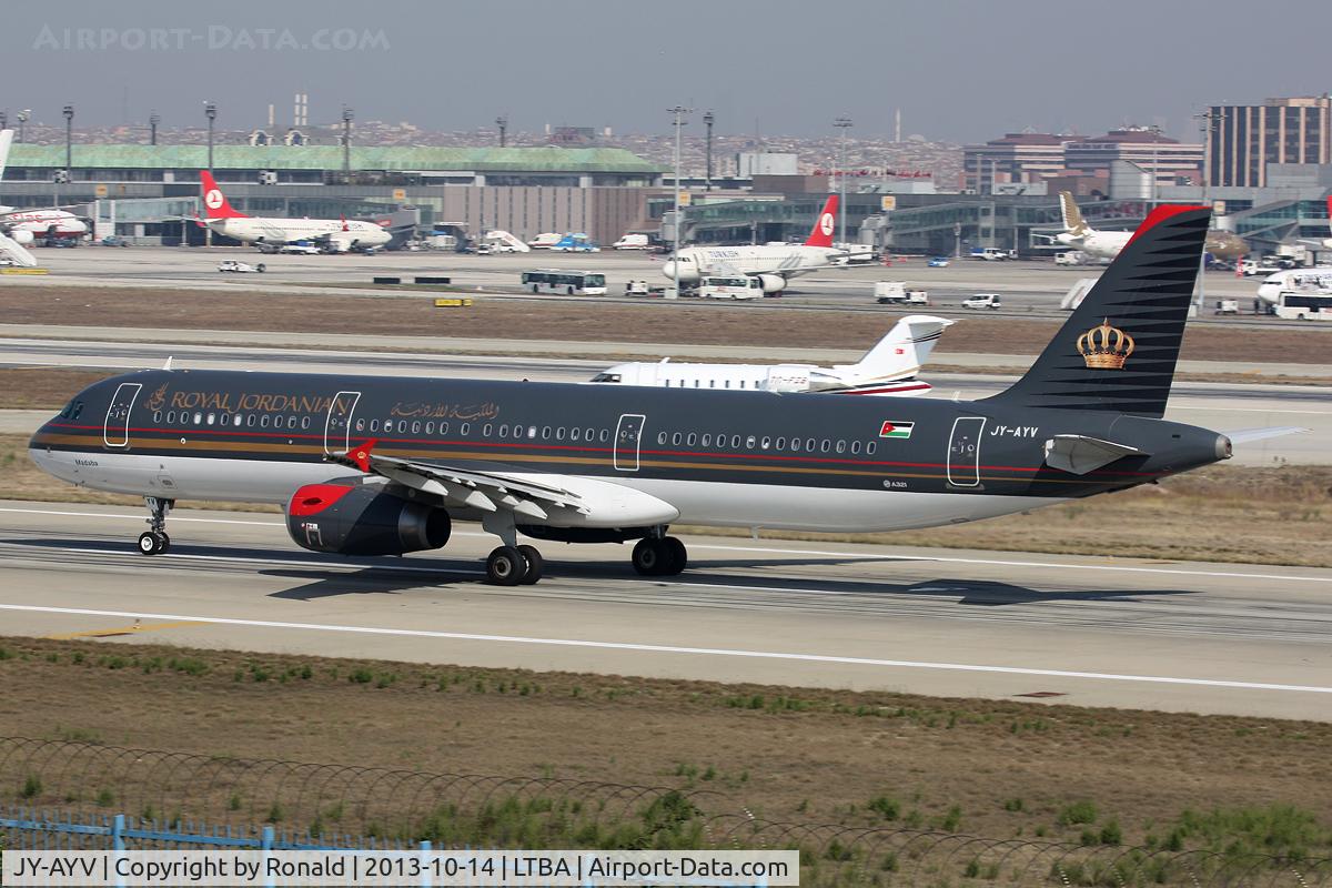 JY-AYV, 2012 Airbus A321-231 C/N 5177, at ist