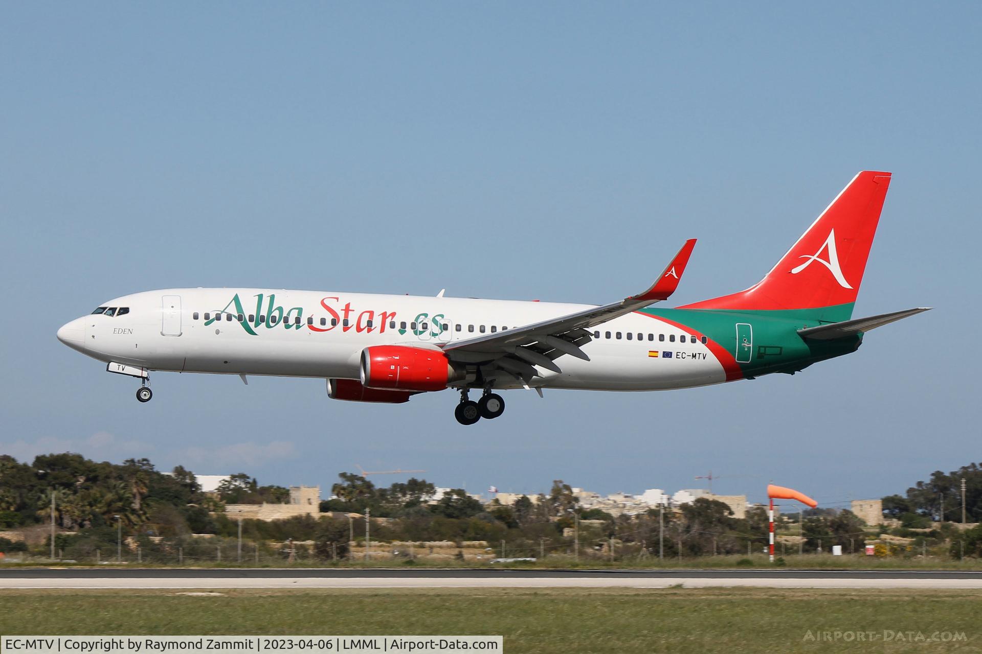 EC-MTV, 2000 Boeing 737-8K5 C/N 27992, B737-800 EC-MTV Alba Star