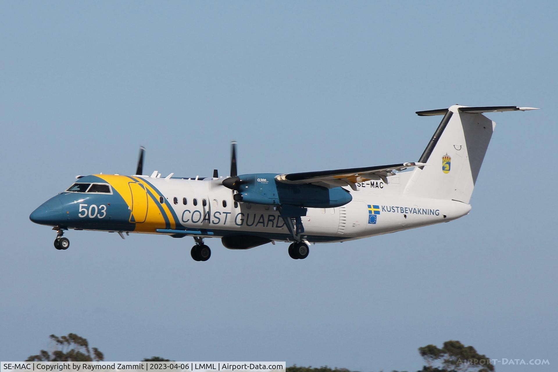 SE-MAC, 2008 De Havilland Canada Dash-8-300 C/N 638, De Havilland Canada Dash-8 SE-MAC/503 Swedish Coast Guards