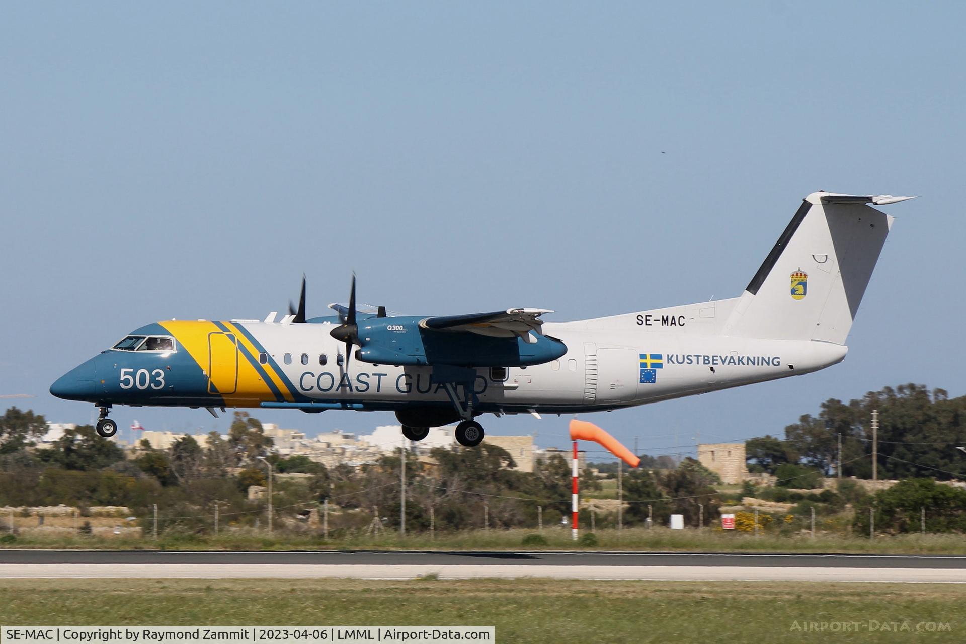 SE-MAC, 2008 De Havilland Canada Dash-8-300 C/N 638, De Havilland Canada Dash-8 SE-MAC/503 Swedish Coast Guards