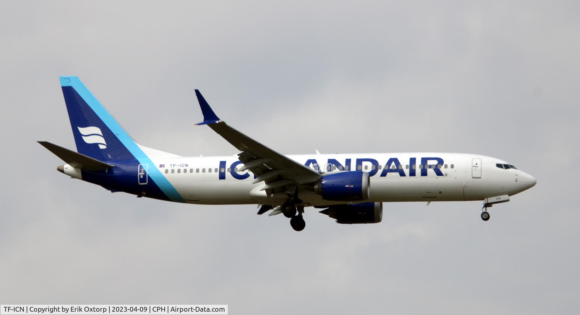 TF-ICN, 2019 Boeing 737-8 MAX C/N 44356, TF-ICN landing rw 04L