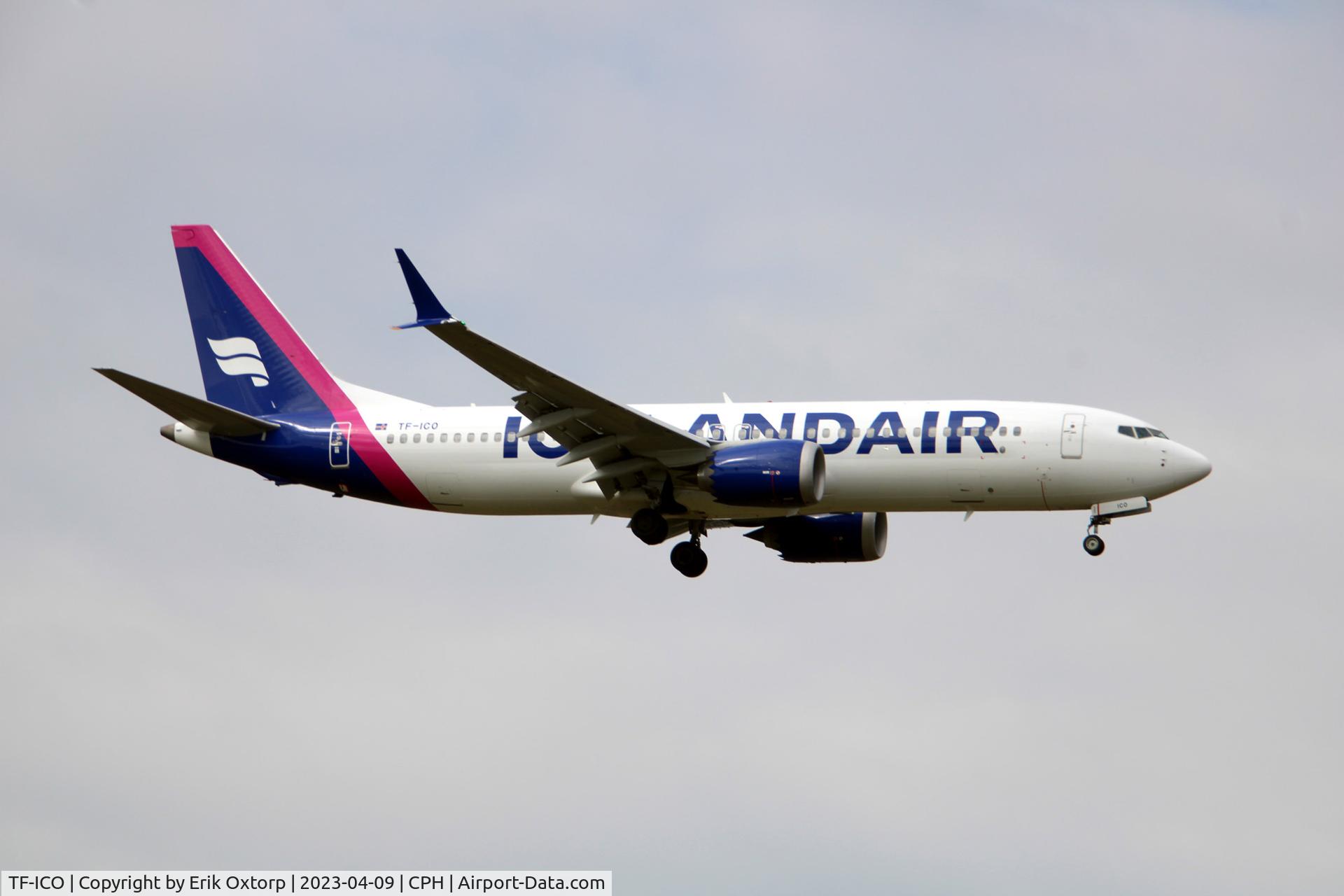 TF-ICO, 2019 Boeing 737-8 MAX C/N 44358, TF-ICO landing rw 04L