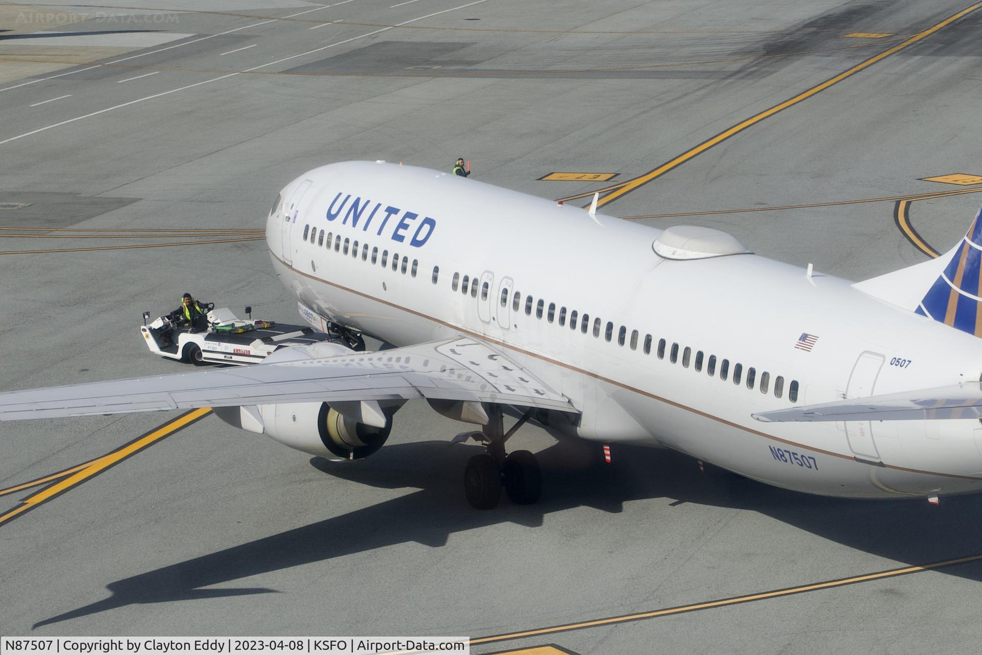 N87507, 2008 Boeing 737-824 C/N 31637, SFO 2023.