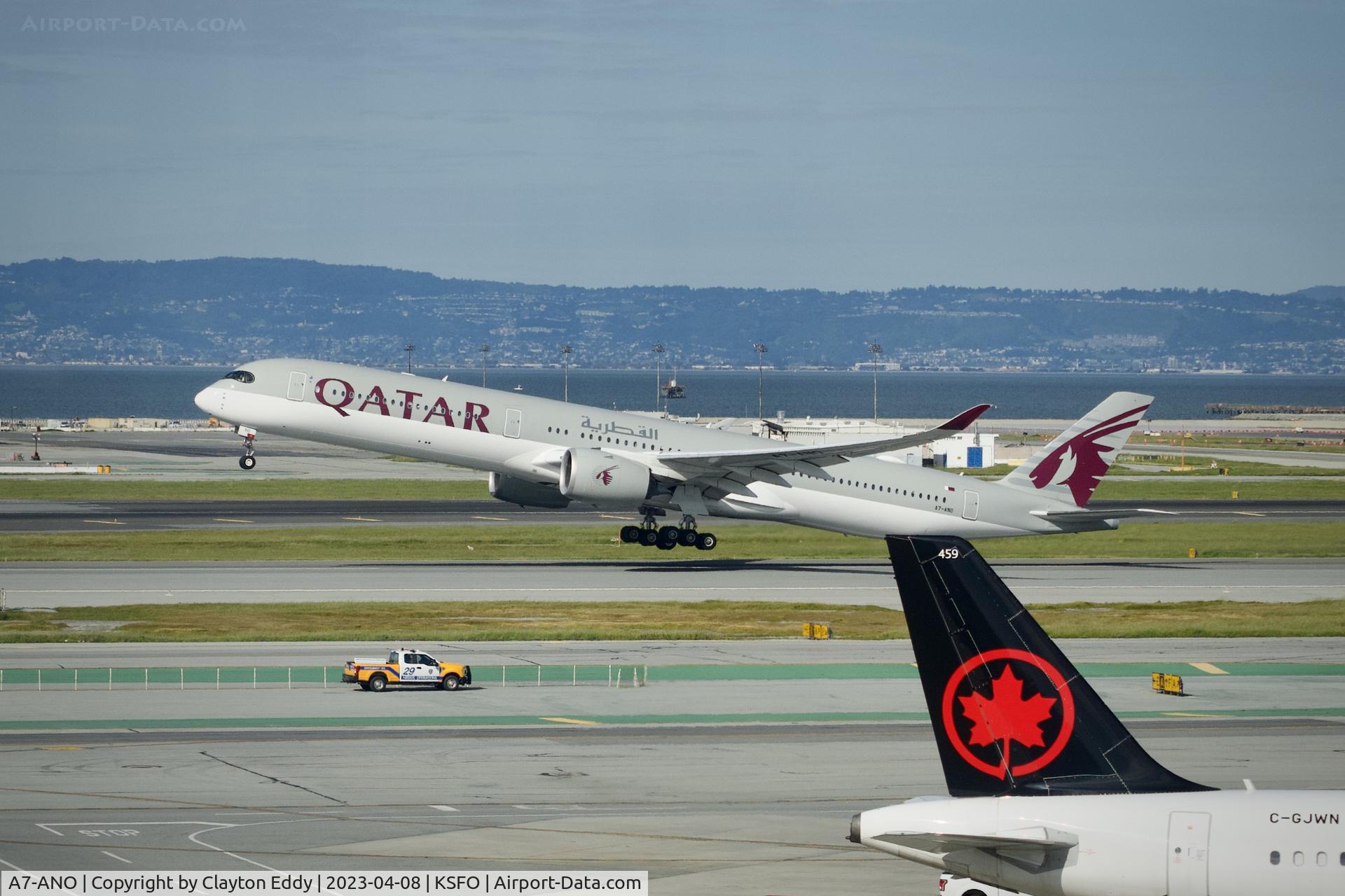 A7-ANO, 2020 Airbus A350-1041 C/N 368, SFO 2023.