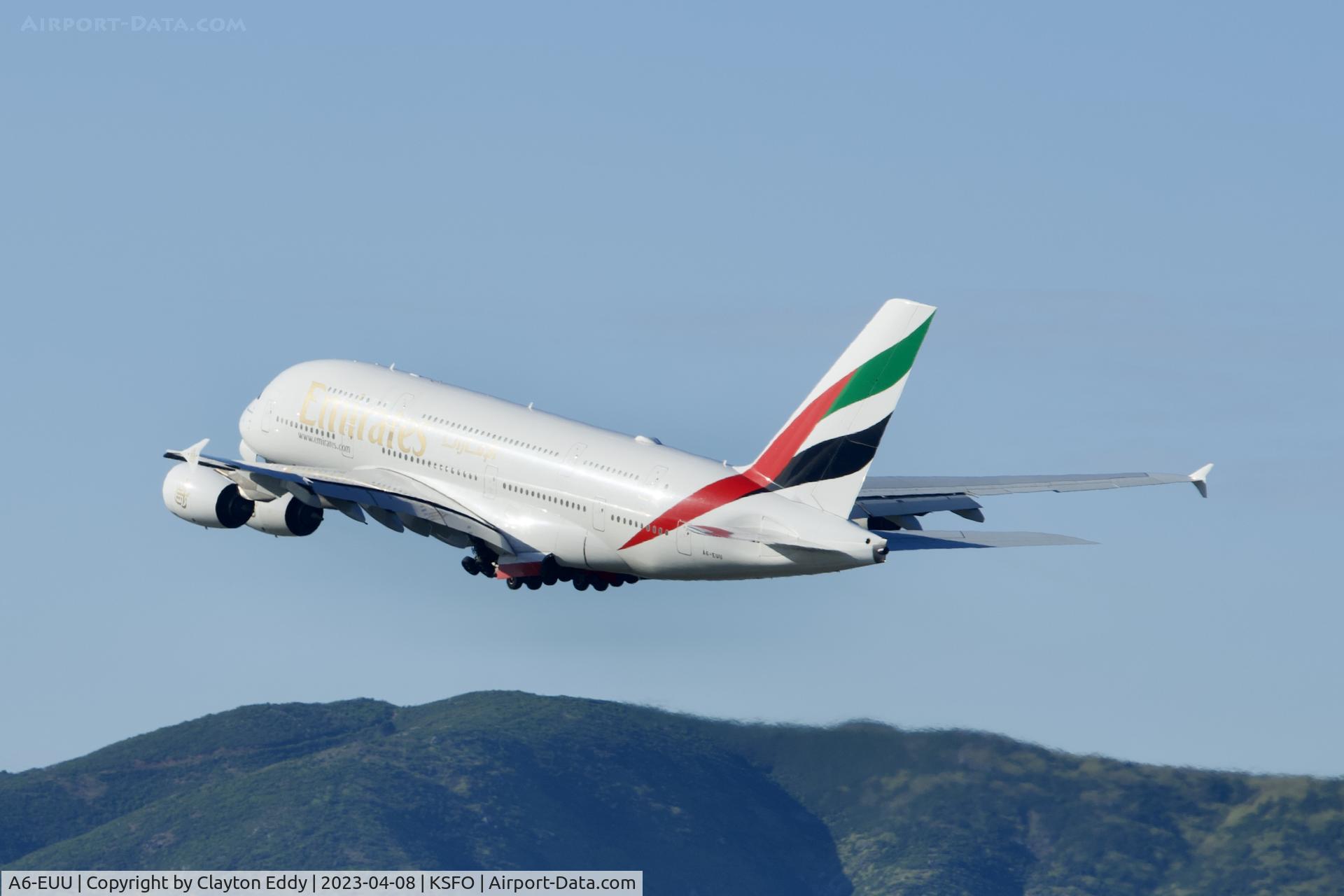 A6-EUU, 2016 Airbus A380-861 C/N 238, SFO 2023.