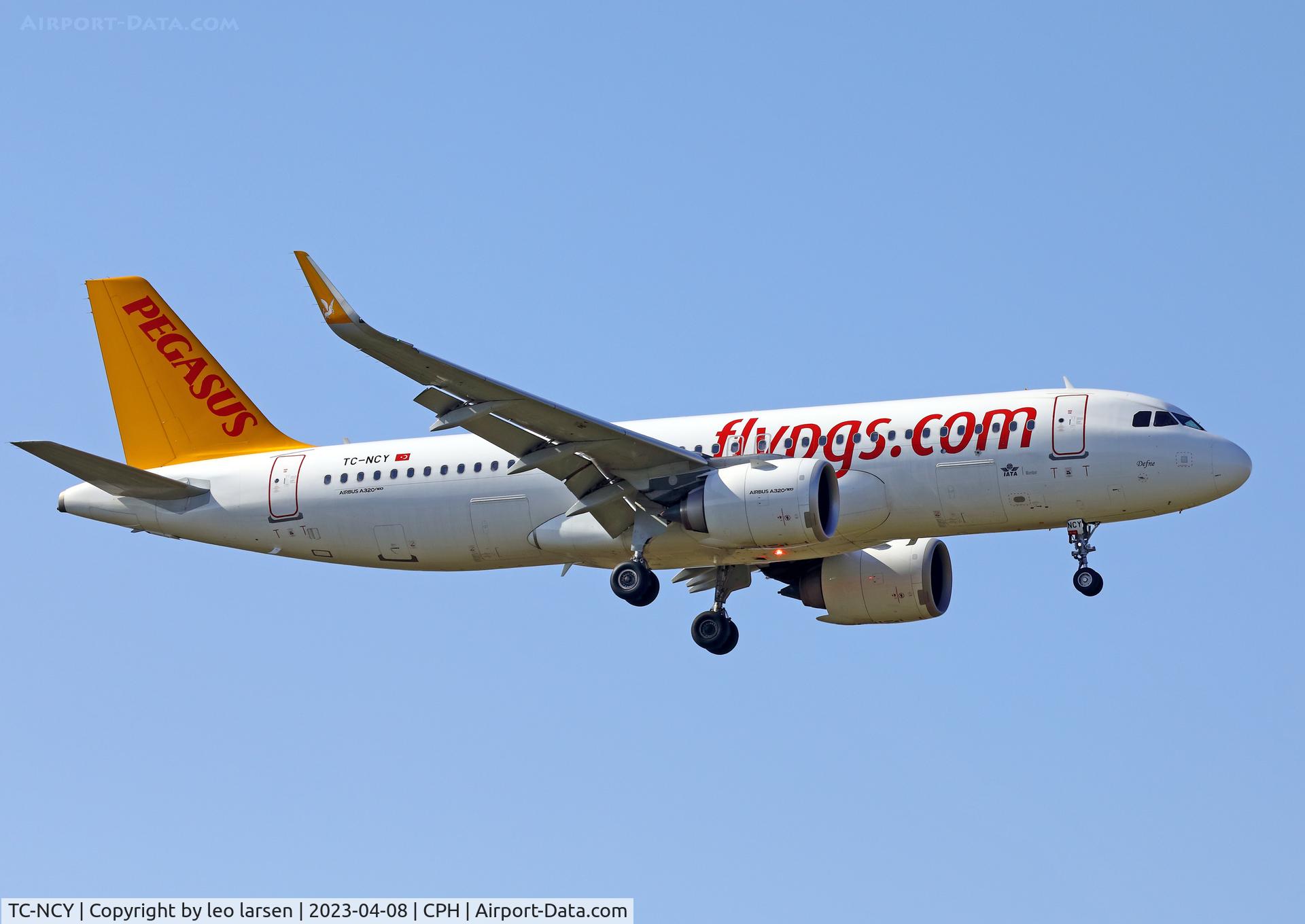 TC-NCY, 2021 Airbus A320-251 Neo C/N 10465, Copenhagen 8.4.2023