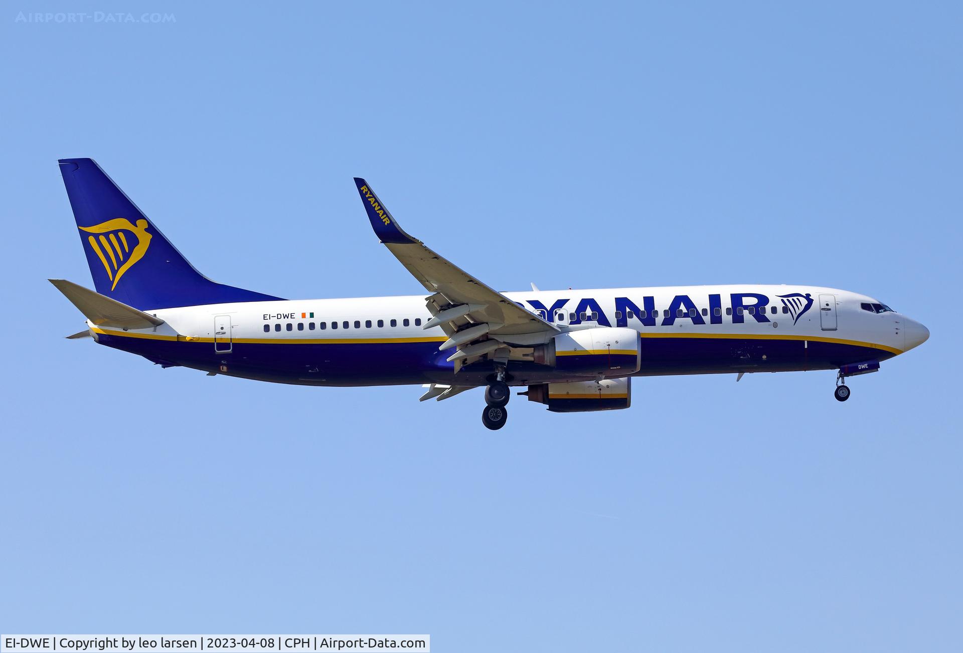 EI-DWE, 2007 Boeing 737-8AS C/N 36074, Copenhagen 8.4.2023