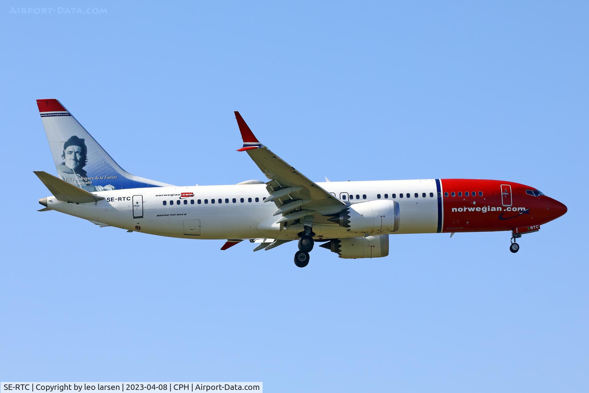 SE-RTC, 2018 Boeing 737-8 MAX C/N 63973, Copenhagen 8.4.2023