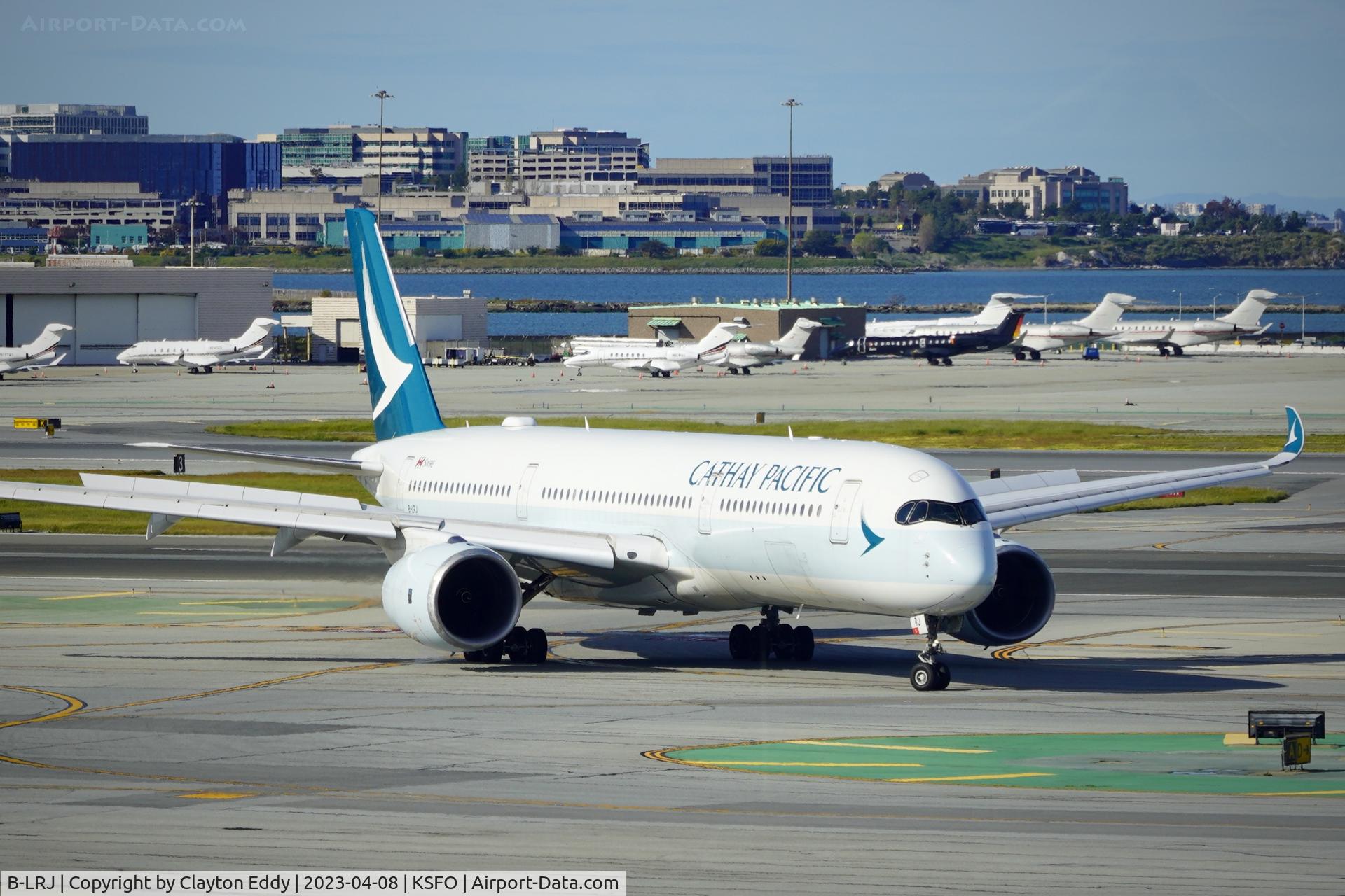 B-LRJ, 2016 Airbus A350-941 C/N 061, SFO 2023.