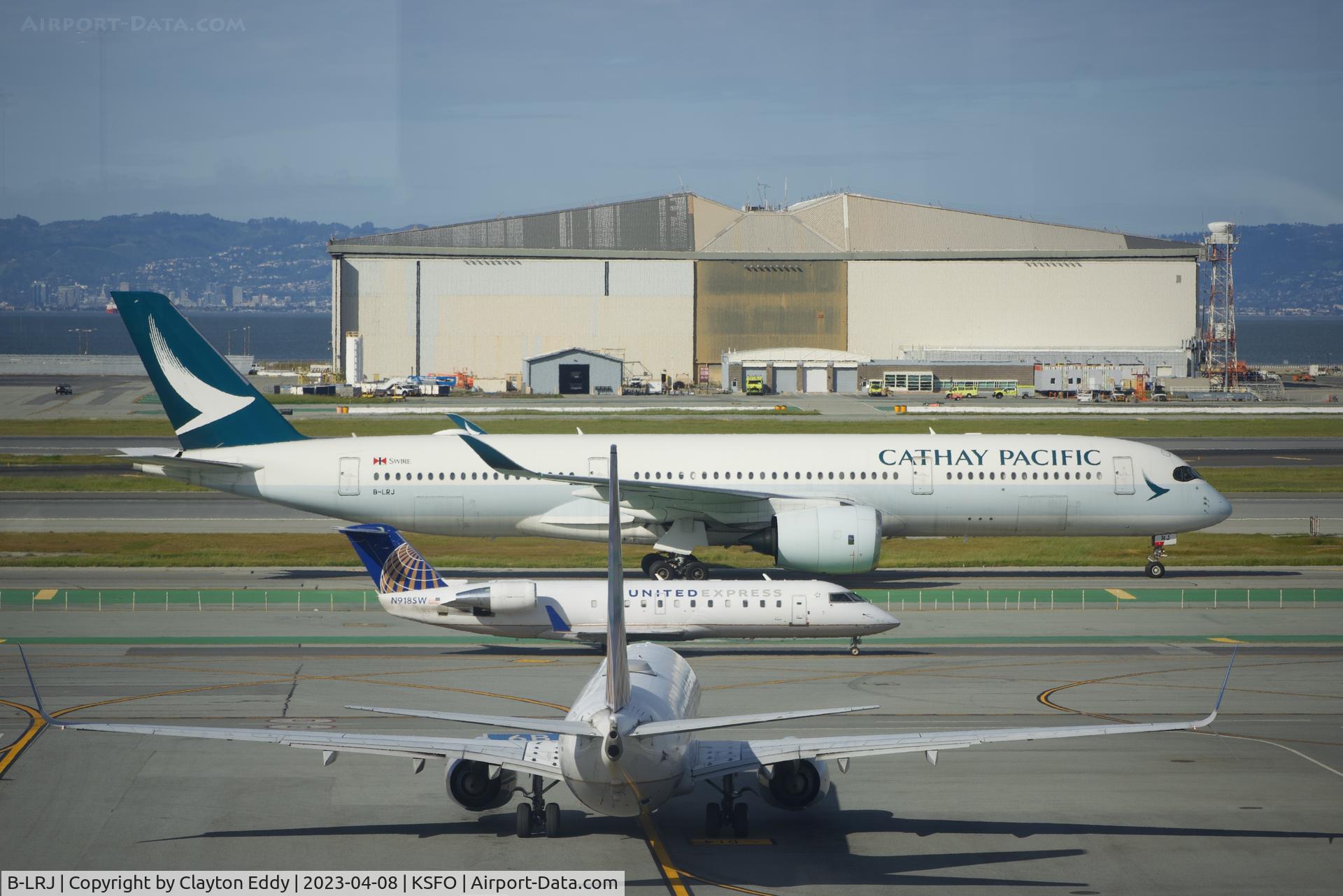 B-LRJ, 2016 Airbus A350-941 C/N 061, SFO 2023.