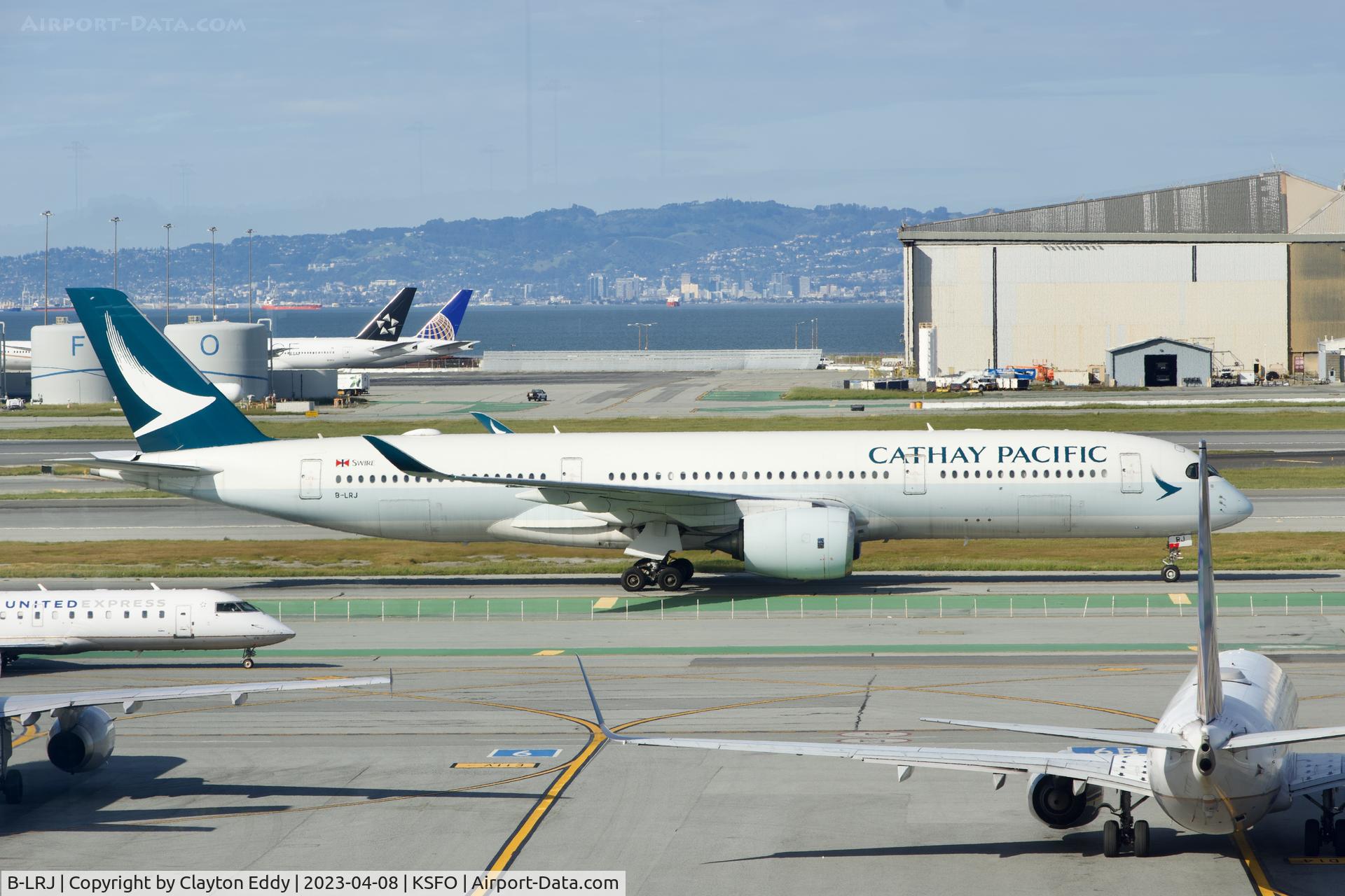 B-LRJ, 2016 Airbus A350-941 C/N 061, SFO 2023.