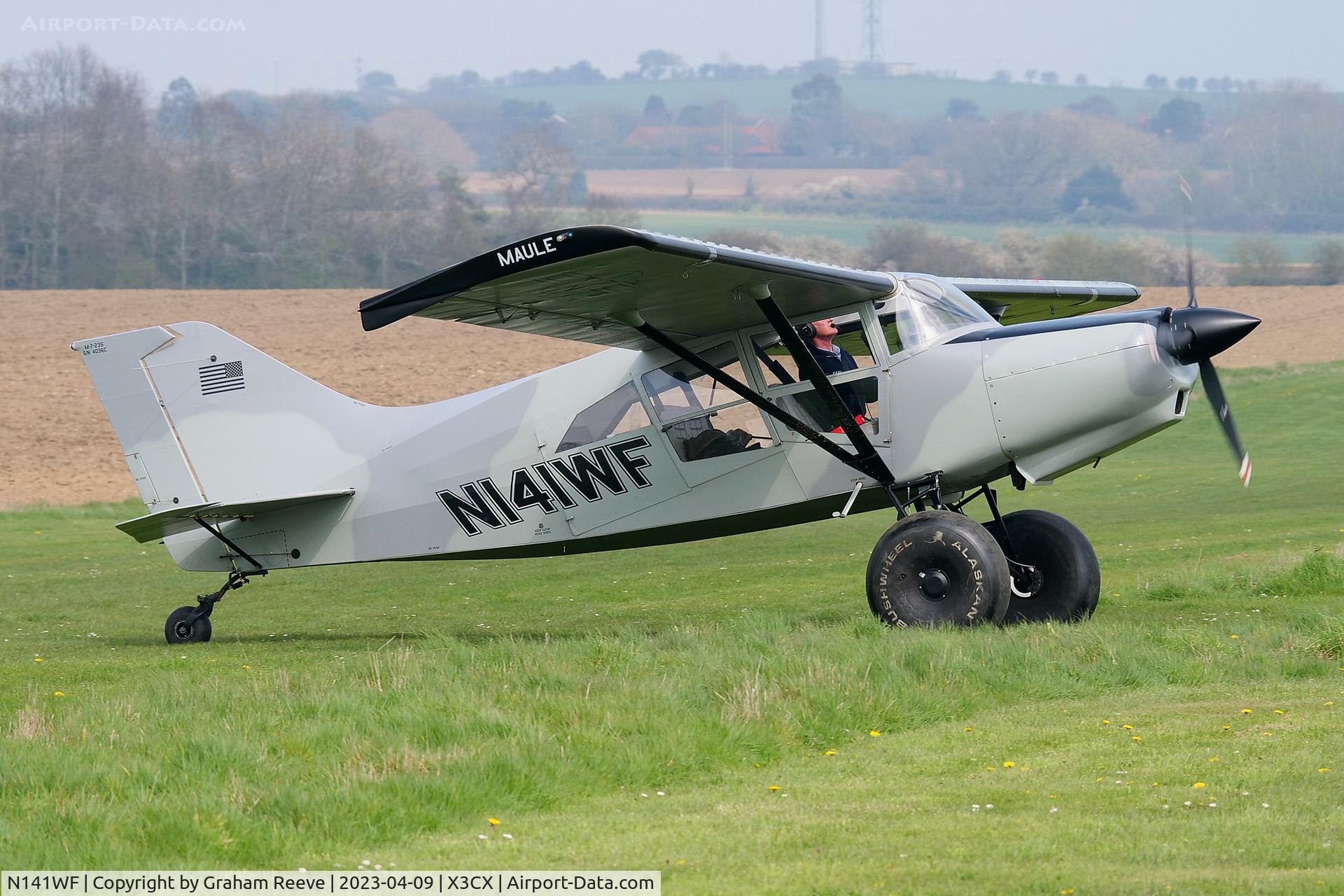 N141WF, Maule M-7-235 Super Rocket Super Rocket C/N 4036C, Just landed at Northrepps.