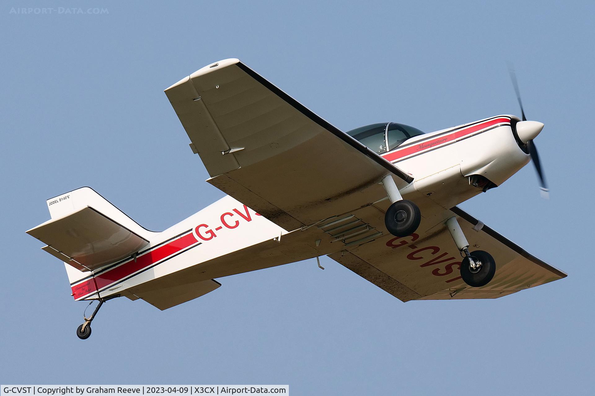 G-CVST, 2003 Jodel D-140E Mousquetaire IV C/N PFA 251-13384, Departing from Northrepps.