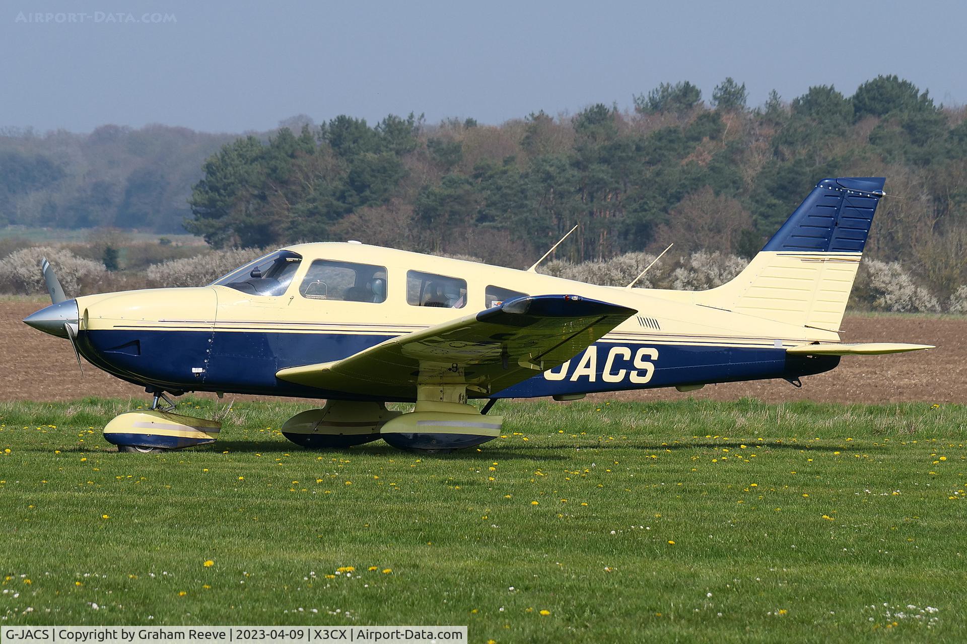 G-JACS, 1997 Piper PA-28-181 Cherokee Archer II C/N 28-43078, Parked at Northrepps.