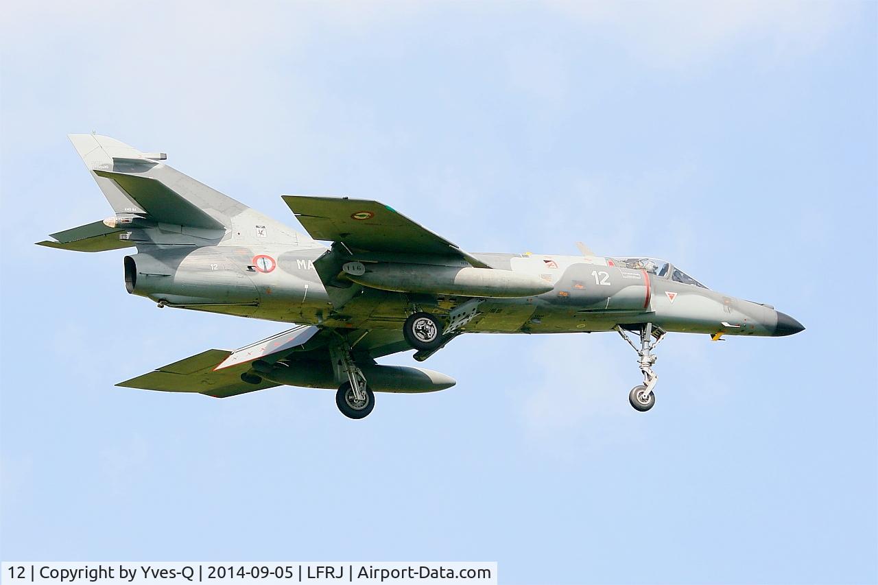 12, 1979 Dassault Super Etendard C/N 12, Dassault Super Etendard M, On final rwy 08, Landivisiau Naval Air Base (LFRJ-LDV)
