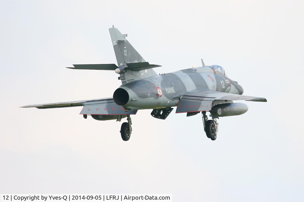 12, 1979 Dassault Super Etendard C/N 12, Dassault Super Etendard M, On final rwy 08, Landivisiau Naval Air Base (LFRJ-LDV)