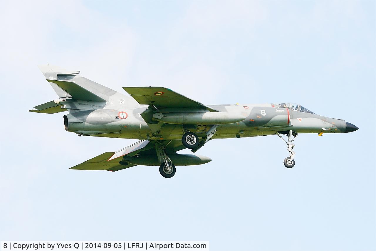 8, Dassault Super Etendard C/N 8, Dassault Super Etendard M, On final rwy 08, Landivisiau Naval Air Base (LFRJ-LDV)