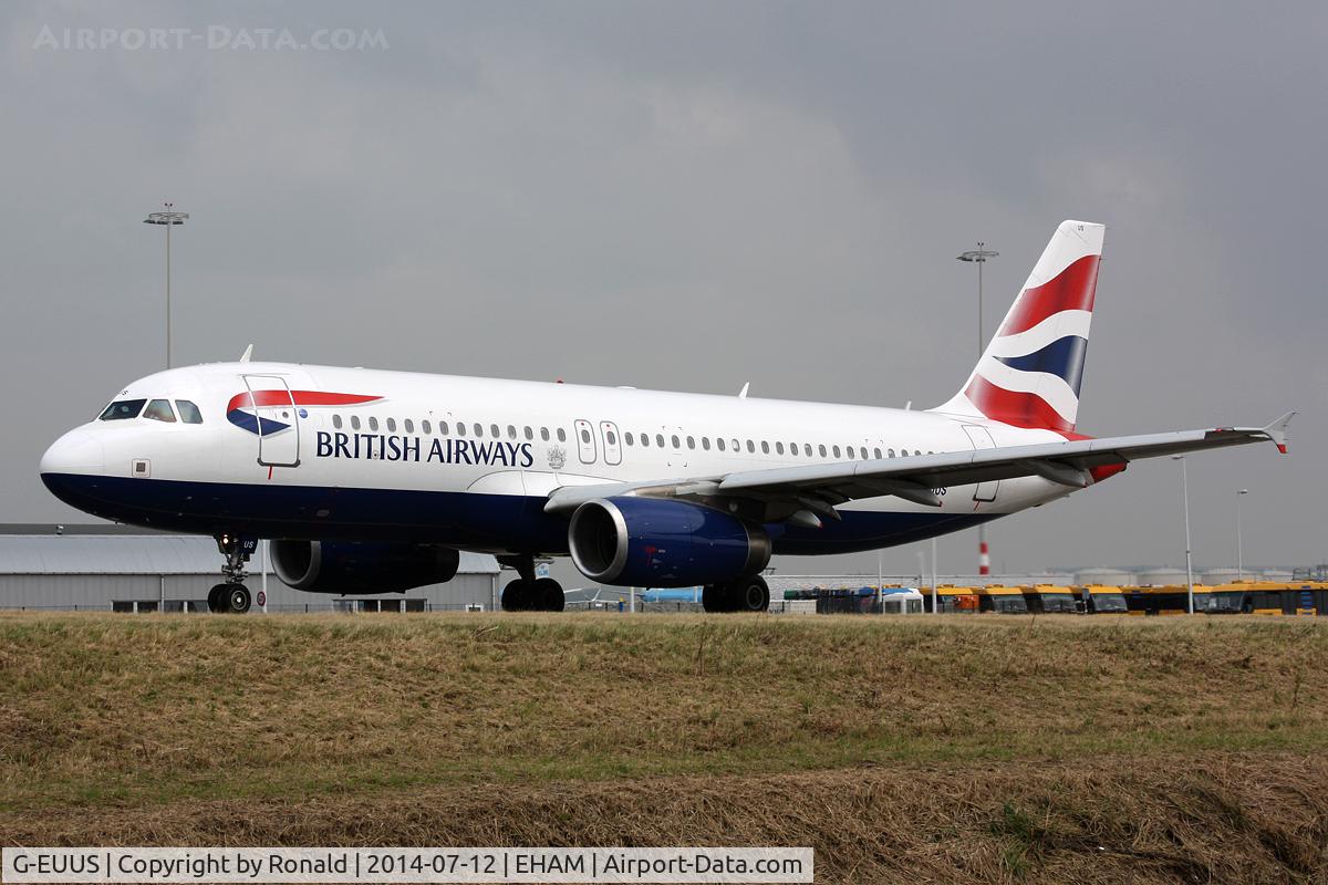 G-EUUS, 2007 Airbus A320-232 C/N 3301, at spl
