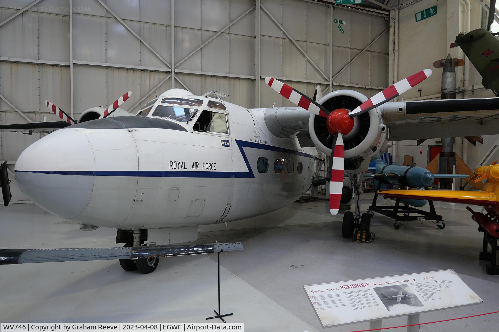 WV746, Hunting Percival P-66 Pembroke C1 C/N PAC/66/53, On display at the RAF Museum, Cosford.