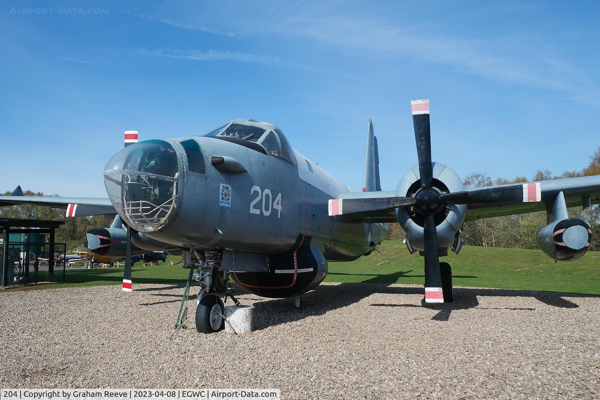 204, Lockheed SP-2H Neptune C/N 726-7251, On display at the RAF Museum, Cosford.