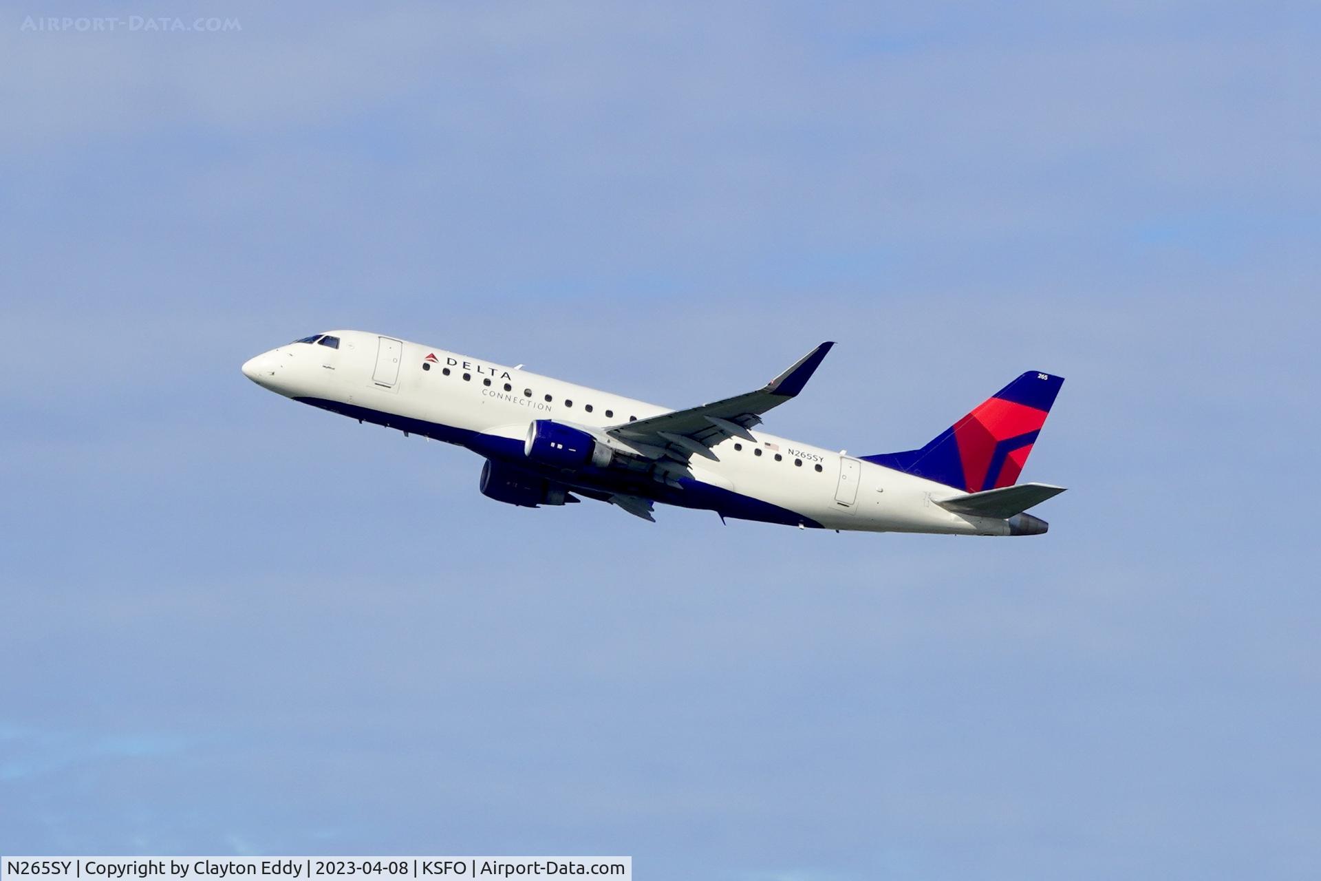 N265SY, 2018 Embraer ERJ-175LL (ERJ-170-200LL) C/N 17000717, SFO 2023.