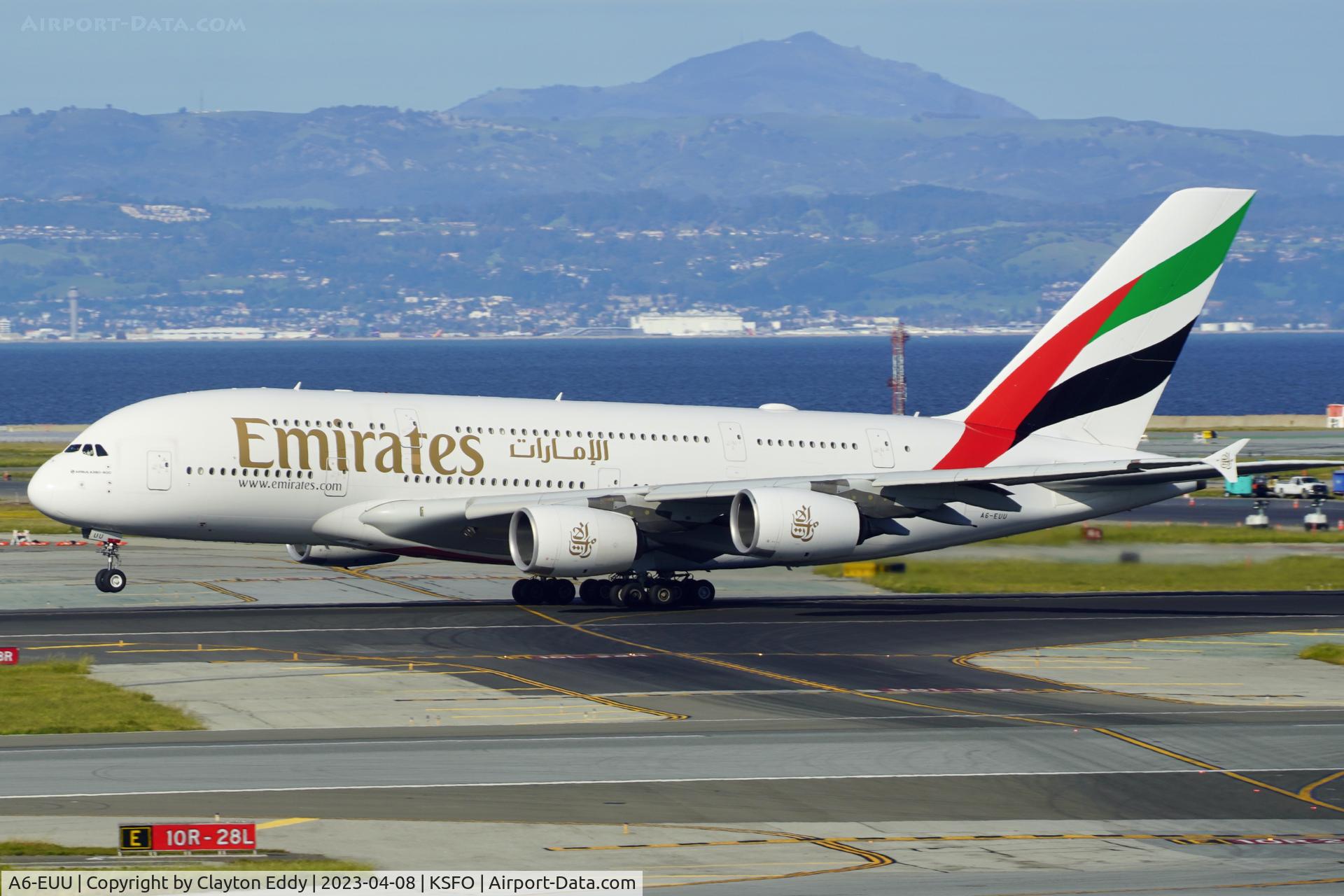 A6-EUU, 2016 Airbus A380-861 C/N 238, SFO 2023.