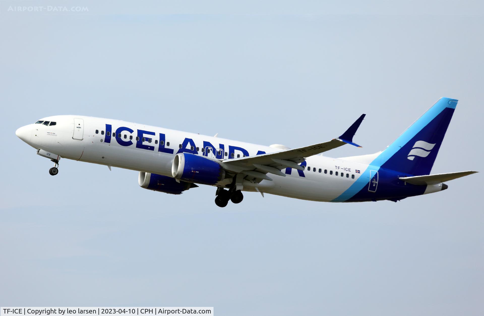 TF-ICE, 2018 Boeing 737-8 MAX C/N 44353, Copenhagen 10.4.2023