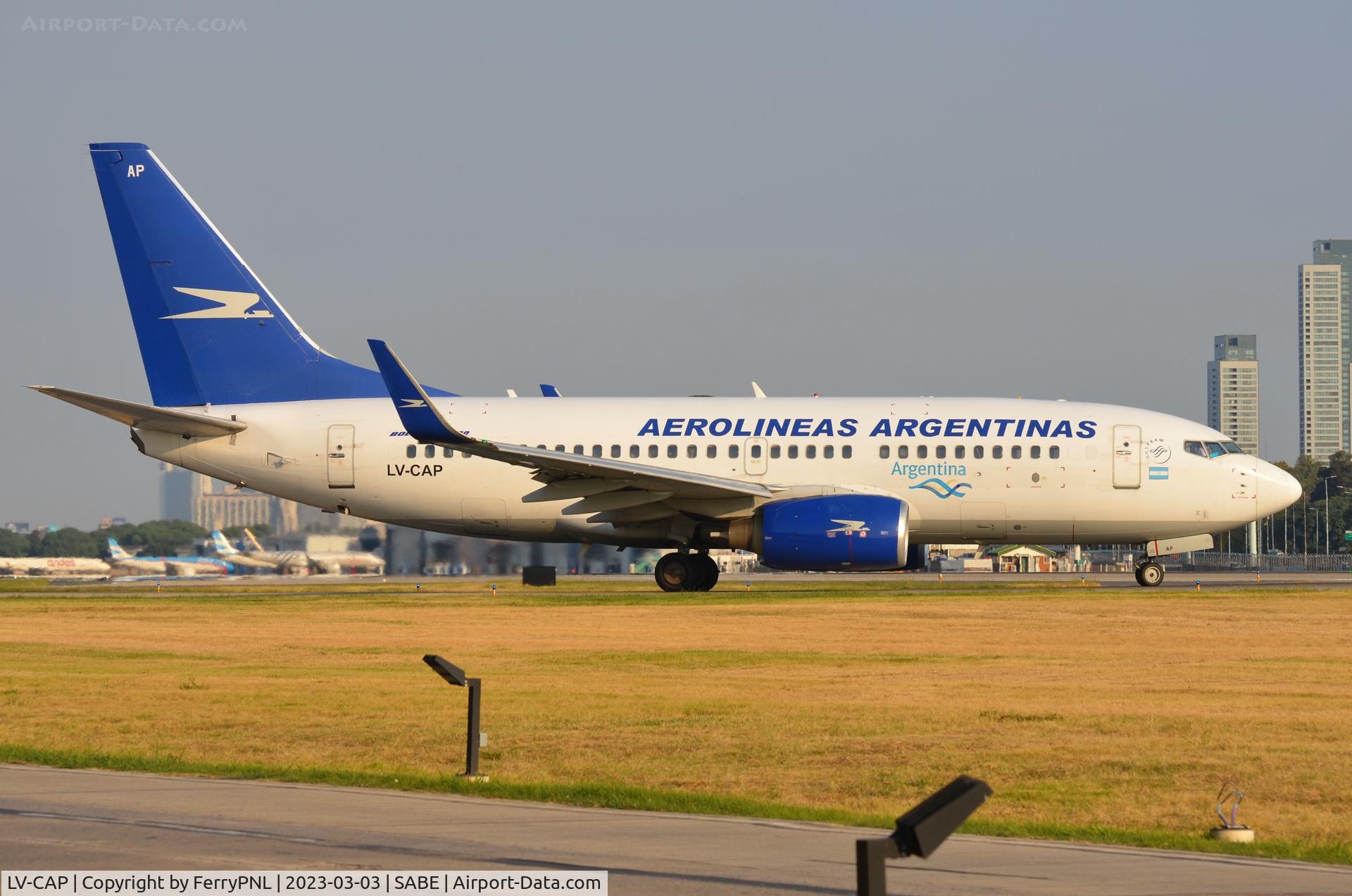 LV-CAP, 2005 Boeing 737-76N C/N 32695, Aerolineas Argentinas B737 in classic look