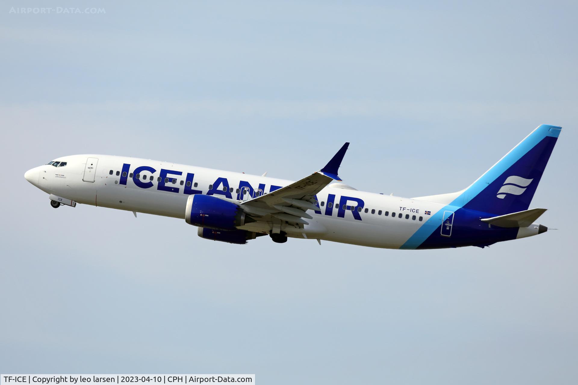 TF-ICE, 2018 Boeing 737-8 MAX C/N 44353, Copenhagen 10.4.2023